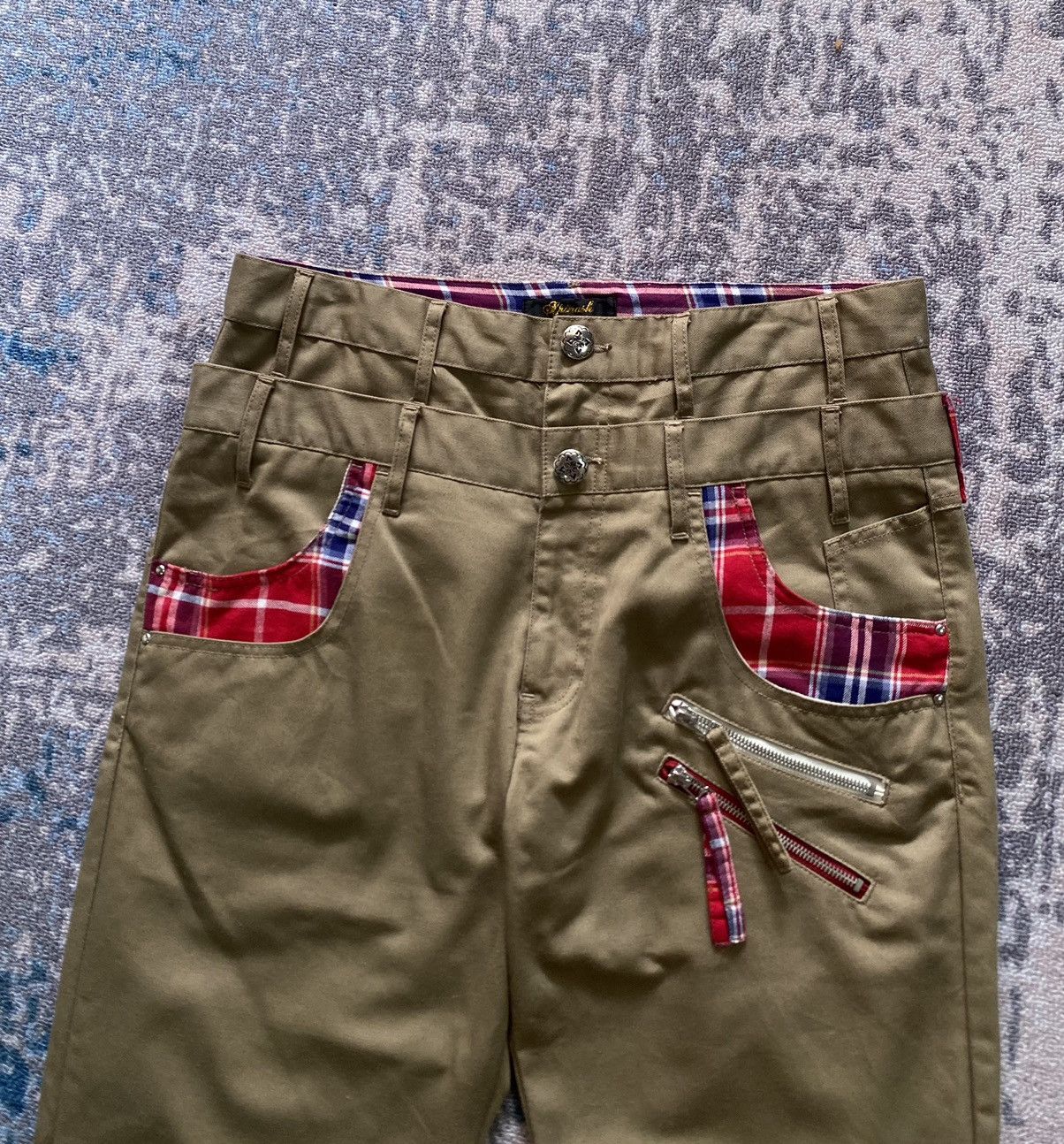 If Six Was Nine Japanes Spinash Double Waist Vkei Style Size US 33 - 4 Thumbnail