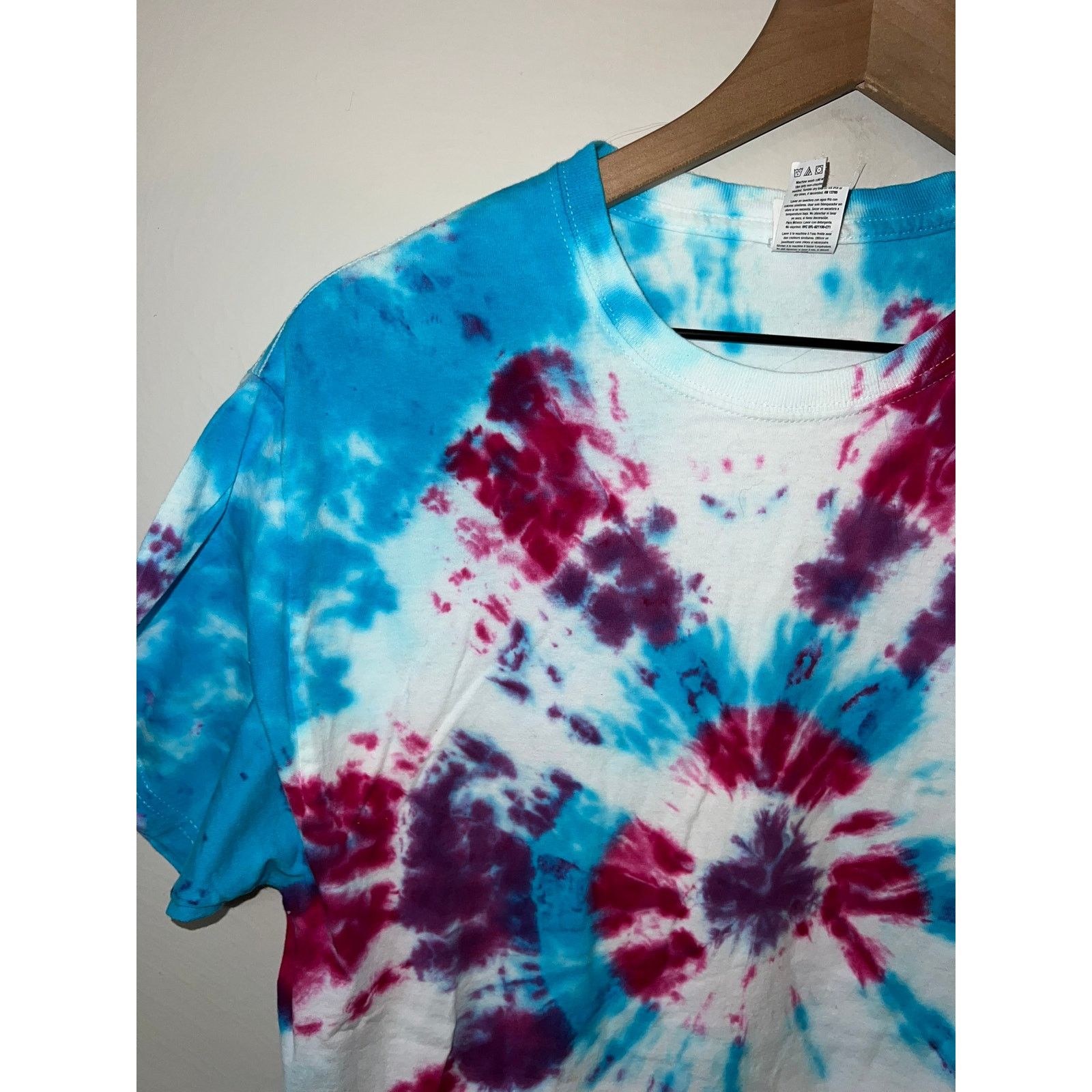 Fruit Of The Loom Vintage Fruit Of The Loom Tie Dye Shirt Blue Tee VTG M Size US M / EU 48-50 / 2 - 5 Thumbnail