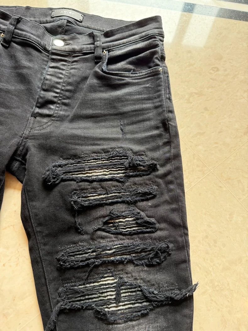 Amiri Amiri ripped vintage distressed skinny jeans Size US 32 / EU 48 - 3 Thumbnail