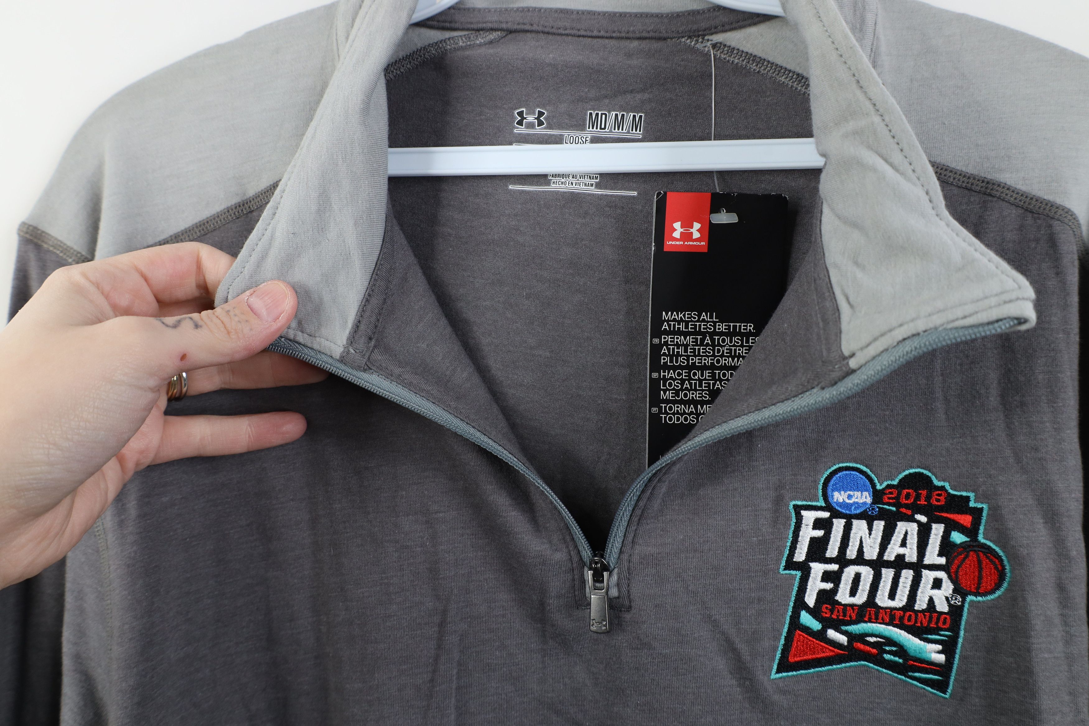 Under Armour New Under Armour Four San Antonio Basketball Jacket Top Size US M / EU 48-50 / 2 - 10 Thumbnail