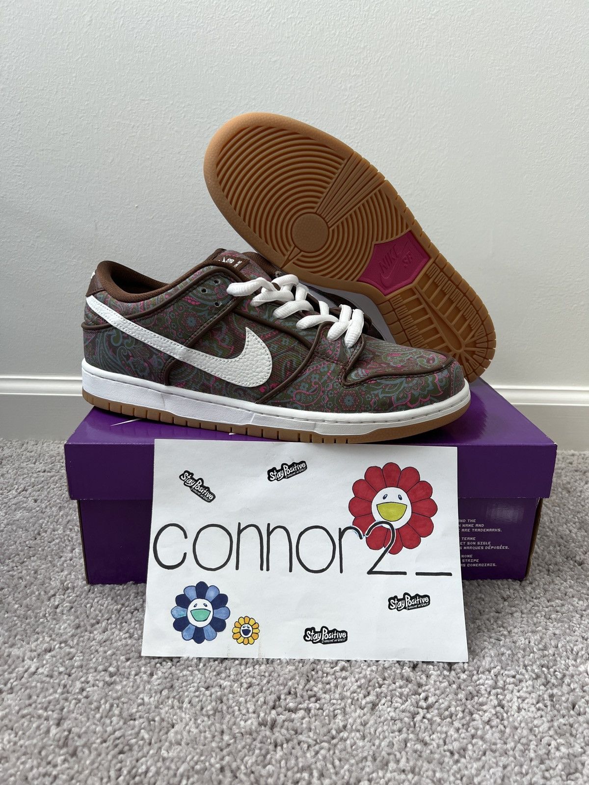 Nike Nike SB Dunk Low Pro Premium “Paisley” Size US 10.5 / EU 43-44 - 1 Thumbnail