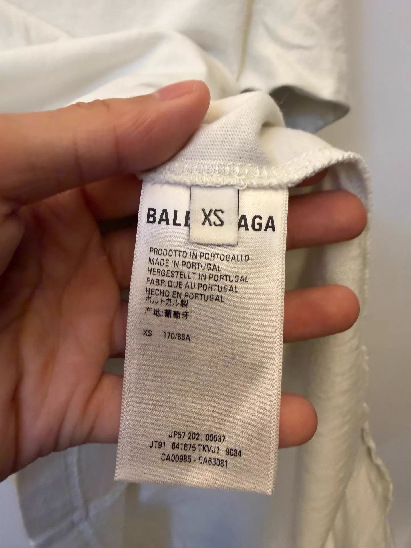 Balenciaga Balenciaga SS22 Logo Print Crew Tee Men's Beige XS Size US XS / EU 42 / 0 - 5 Thumbnail