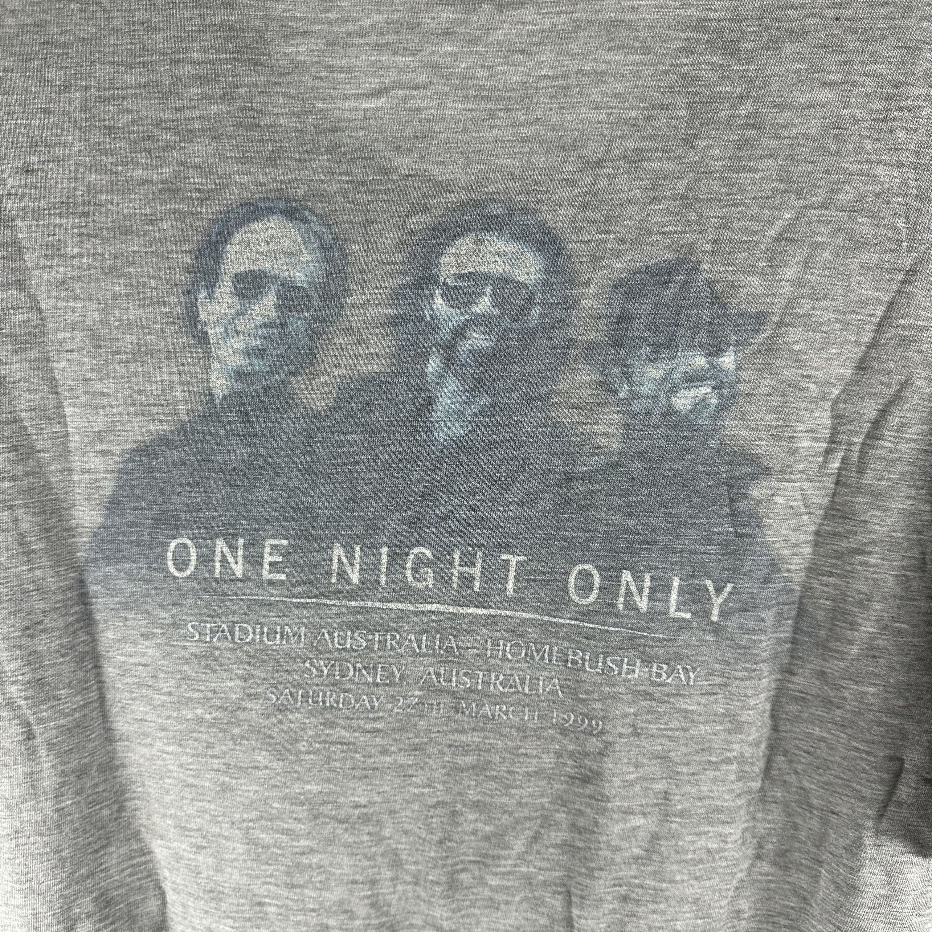 Vintage 1999 Bee Gees One Night Only Australia Concert T-Shirt Size US XL / EU 56 / 4 - 4 Thumbnail