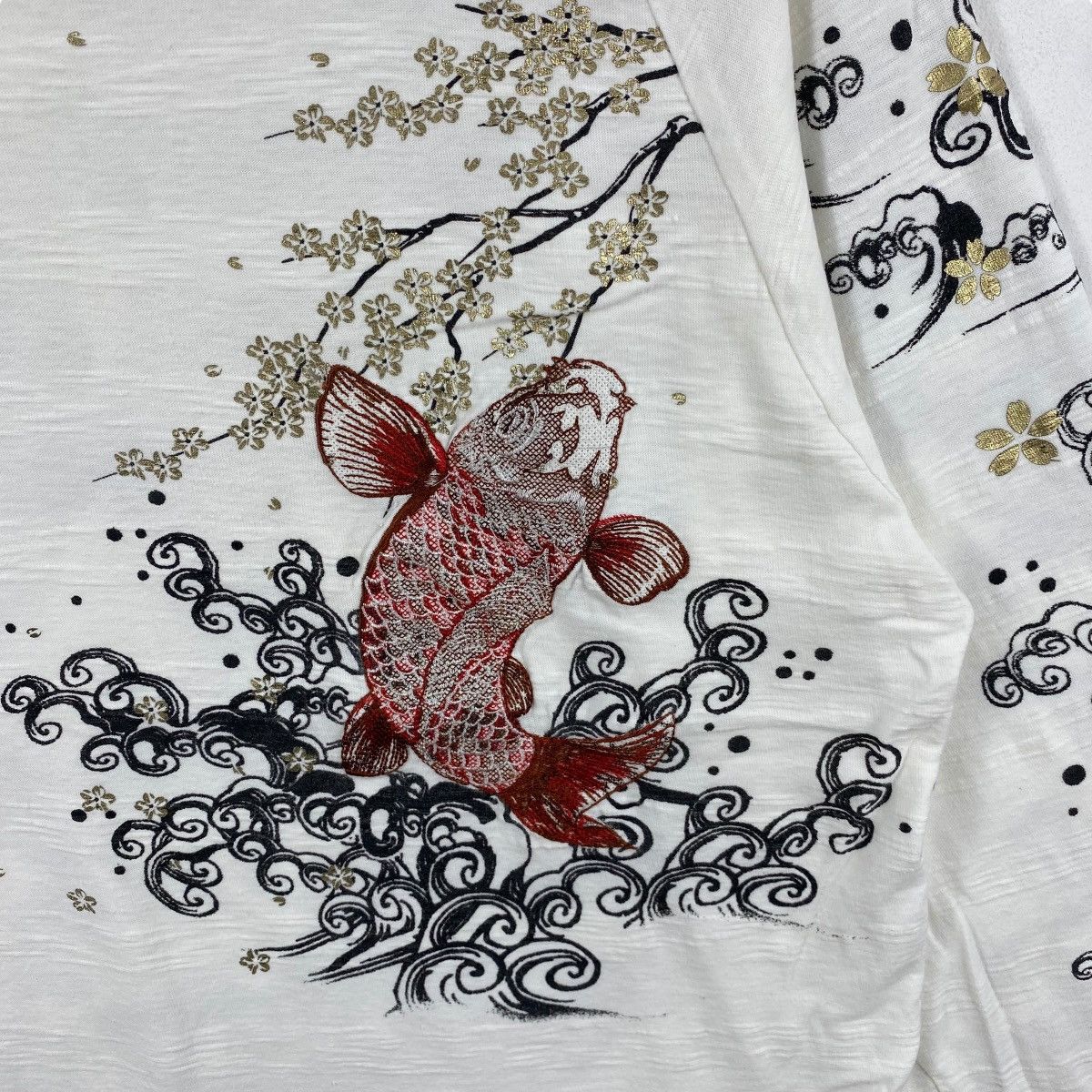 Japanese Brand × Vintage Japanese Traditional CURE ALL Sukajan Embroidery Fish Size US L / EU 52-54 / 3 - 2 Thumbnail
