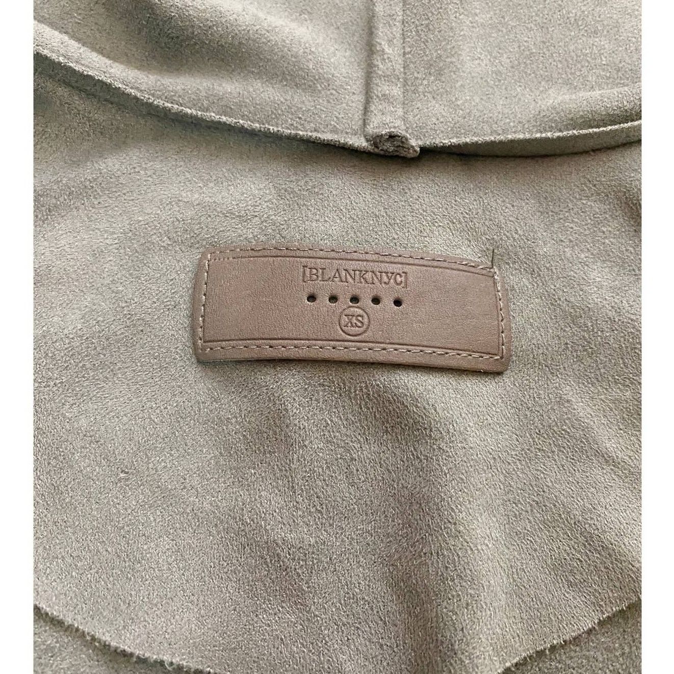 BLANKNYC BLANKNYC Drape Front Suede Asymmetrical Zip Jacket in Grey Size XS / US 0-2 / IT 36-38 - 10 Thumbnail