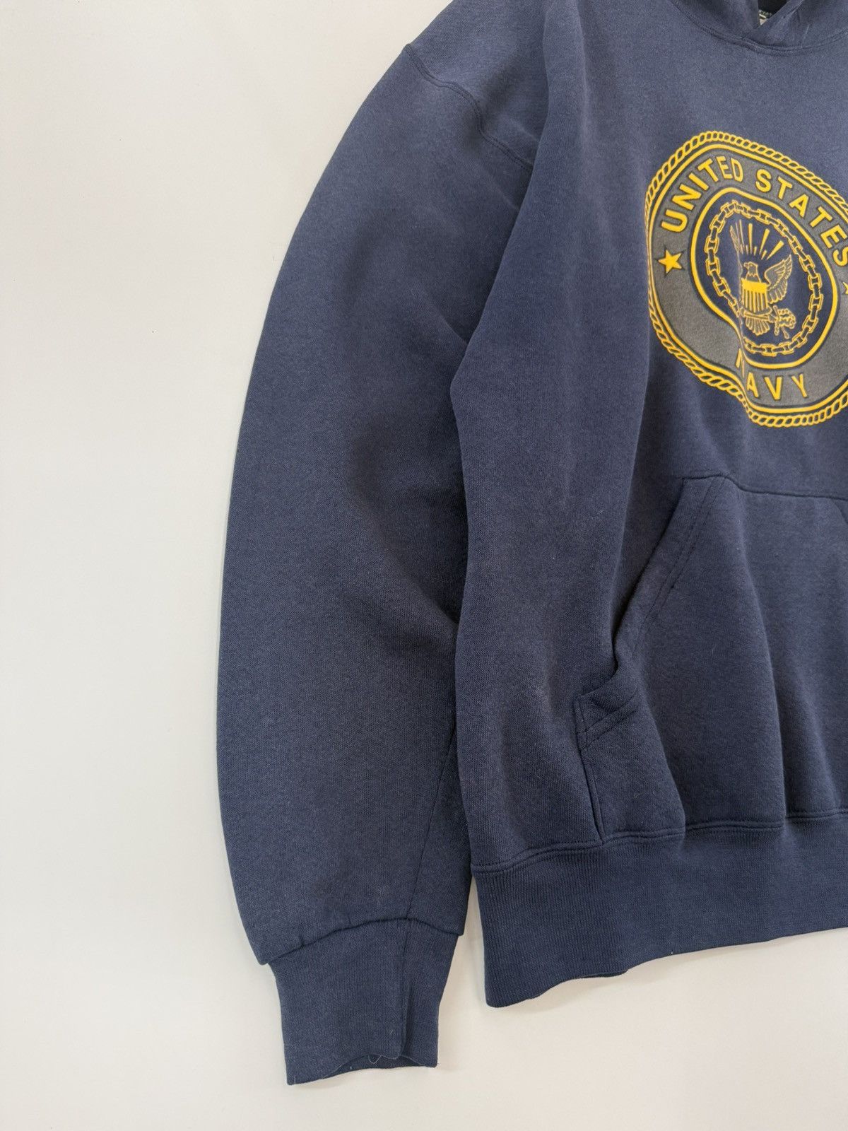 Vintage 🔥 Vintage 90's USN iConic Logo Military Wear Hoodies - XL Size US XL / EU 56 / 4 - 3 Thumbnail