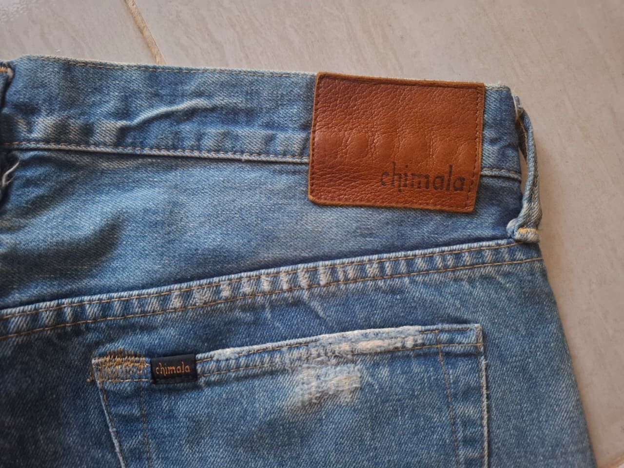 Chimala Vintage Chimala selvedge blue washed denim Size US 29 - 4 Thumbnail
