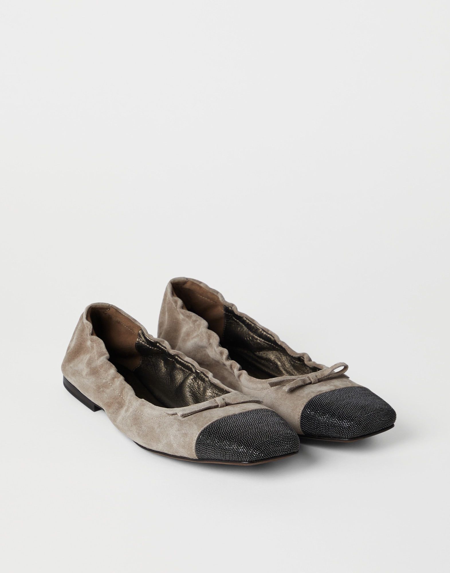 Brunello Cucinelli o1w1db10825 Pair Of Ballet Flats in Brown Size US 9 / IT 39 - 1 Thumbnail