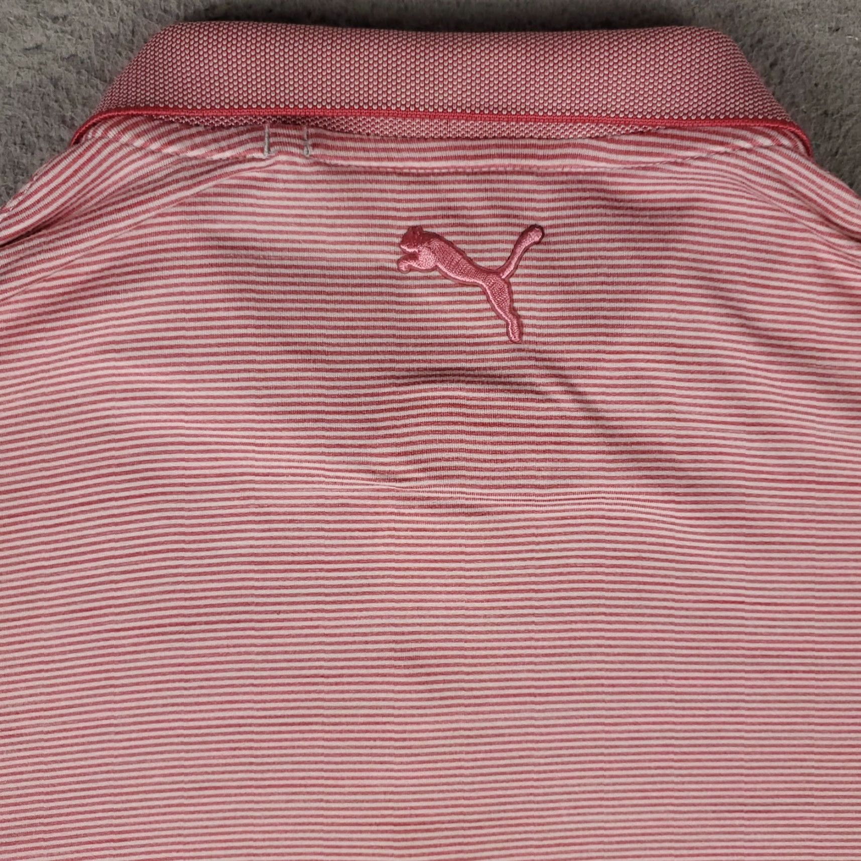 Puma Puma Polo Shirt Mens Size Large Red Striped Golf Casual Short Sleeve Size US L / EU 52-54 / 3 - 3 Thumbnail