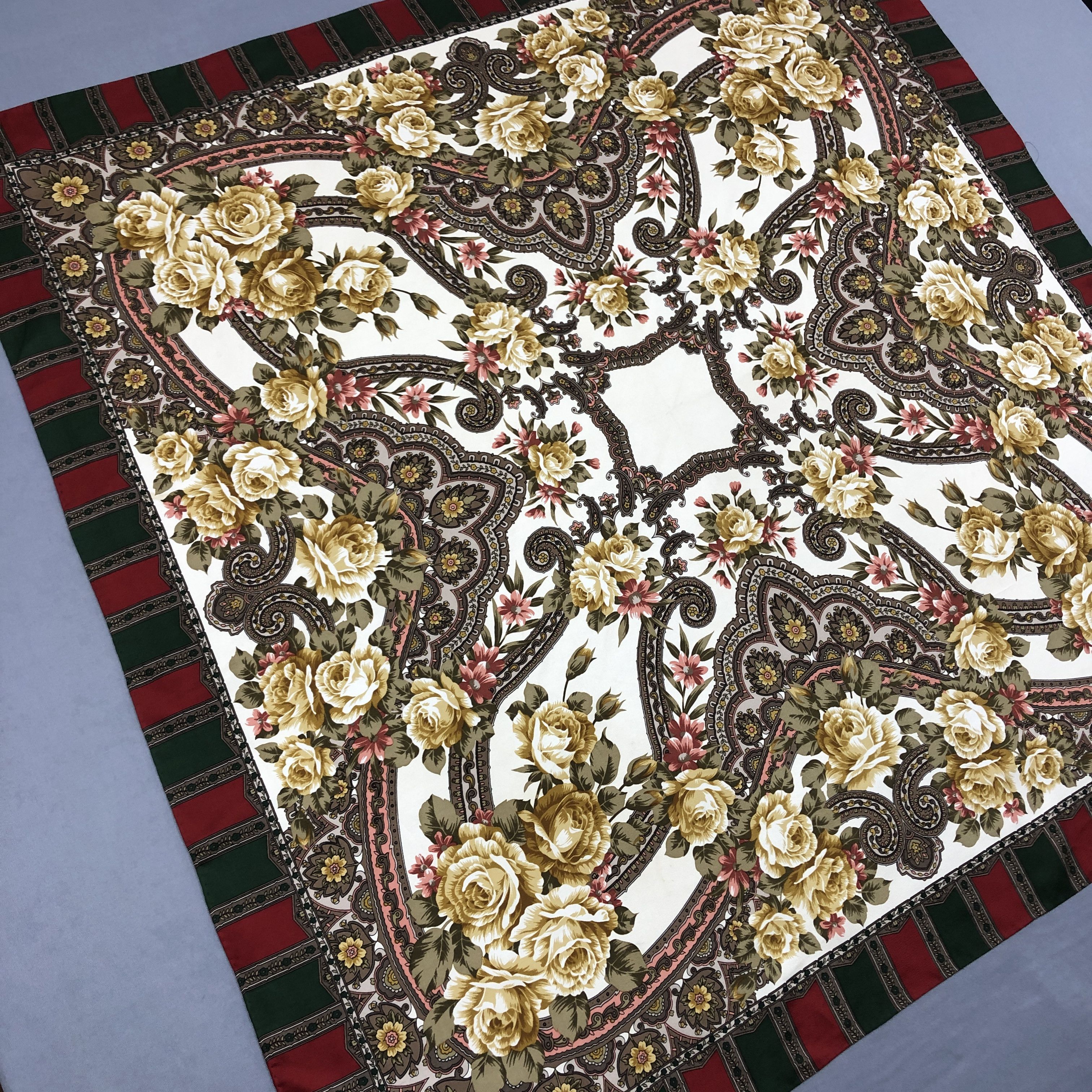 Aquascutum Vintage Aquascutum SILK Scarf Twill Stole Wraps Scarves Size ONE SIZE - 3 Thumbnail
