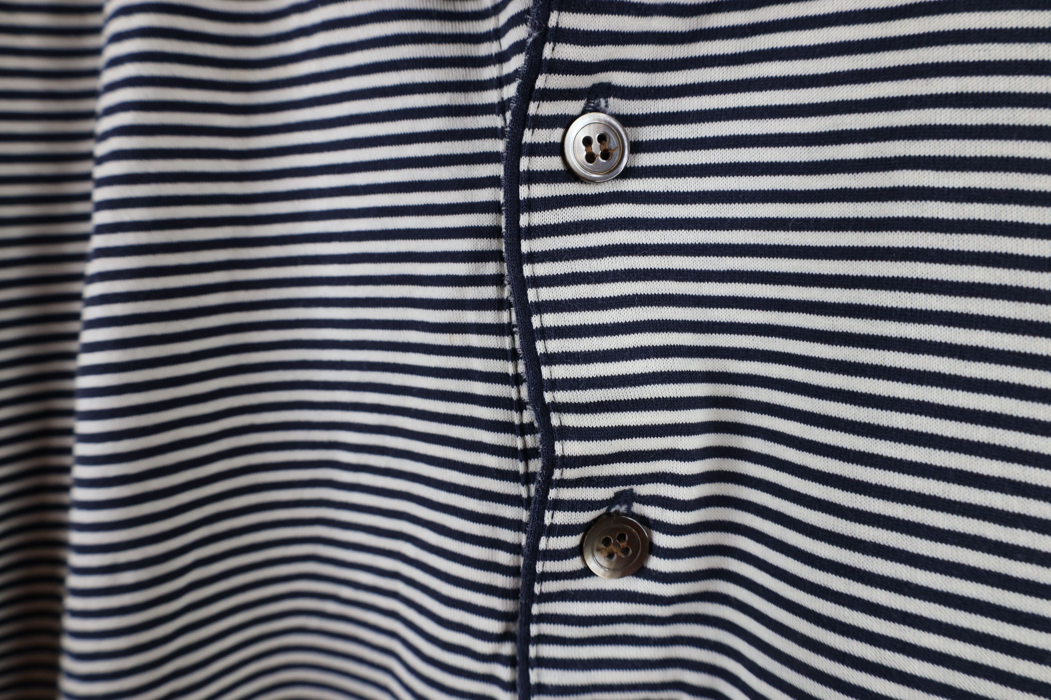 Vintage Vintage 90s Streetwear Striped Collared Polo Shirt Cotton Size US M / EU 48-50 / 2 - 5 Thumbnail