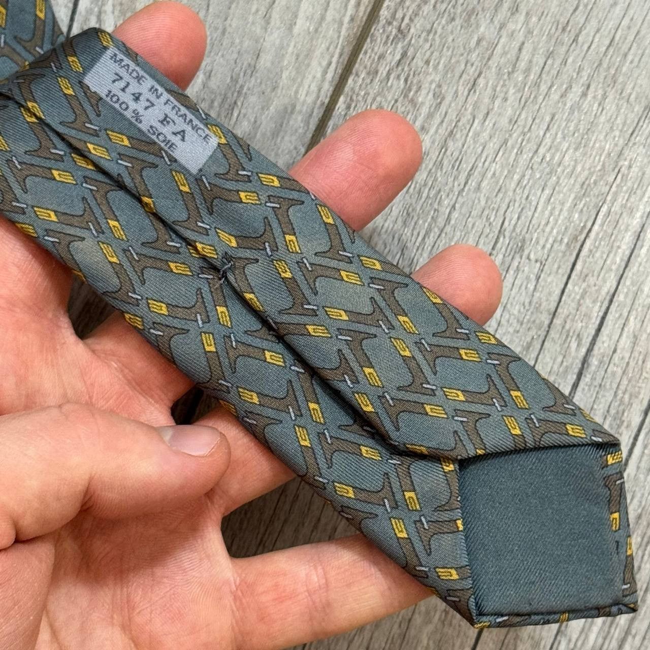 Hermes Vintage Hermes Silk Tie Size ONE SIZE - 3 Thumbnail