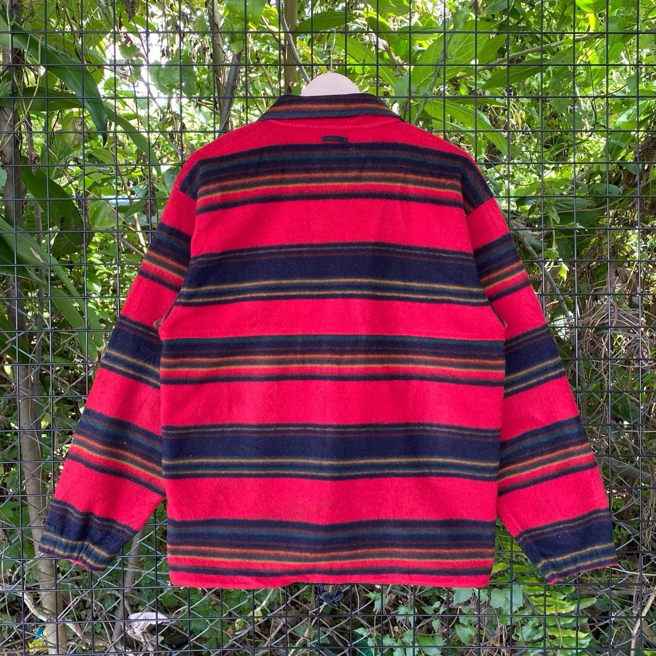 Polo Ralph Lauren Vtg Polo Club Stripes Baggy Zipper Jacket Size US M / EU 48-50 / 2 - 8 Thumbnail