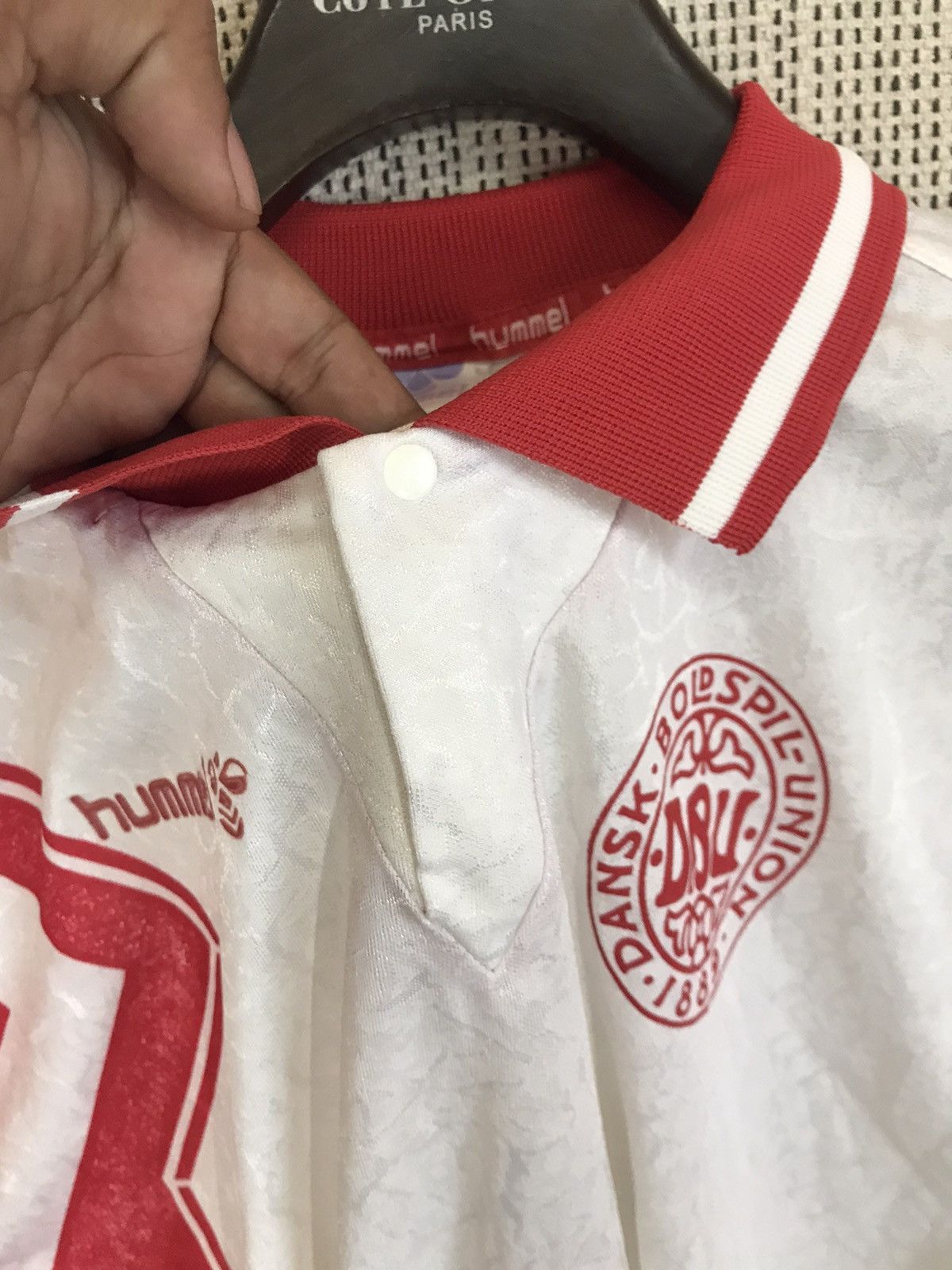 Hummel ‼️VINTAGE 90s DEMARK SOCCER JERSEY HUMMEL‼️ Size US M / EU 48-50 / 2 - 5 Thumbnail