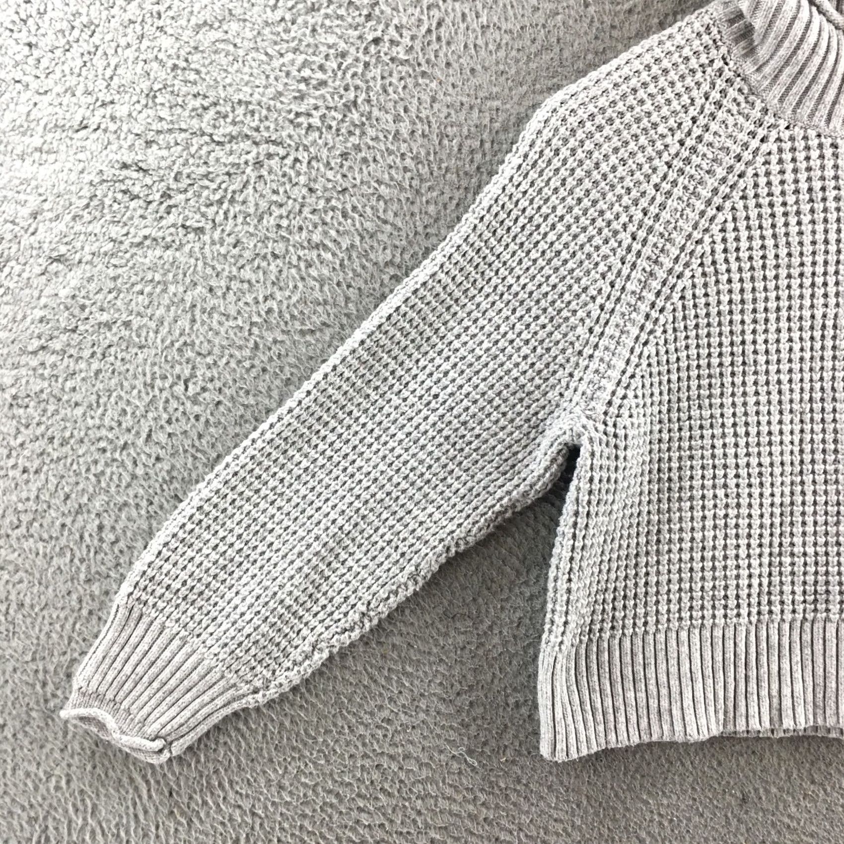 American Eagle Outfitters American Eagle Outfitters Sweater Womens M Gray Turtleneck Knit Long Sleeve Pullover Casual 90s Classic Free-flowing Size M / US 6-8 / IT 42-44 - 4 Thumbnail
