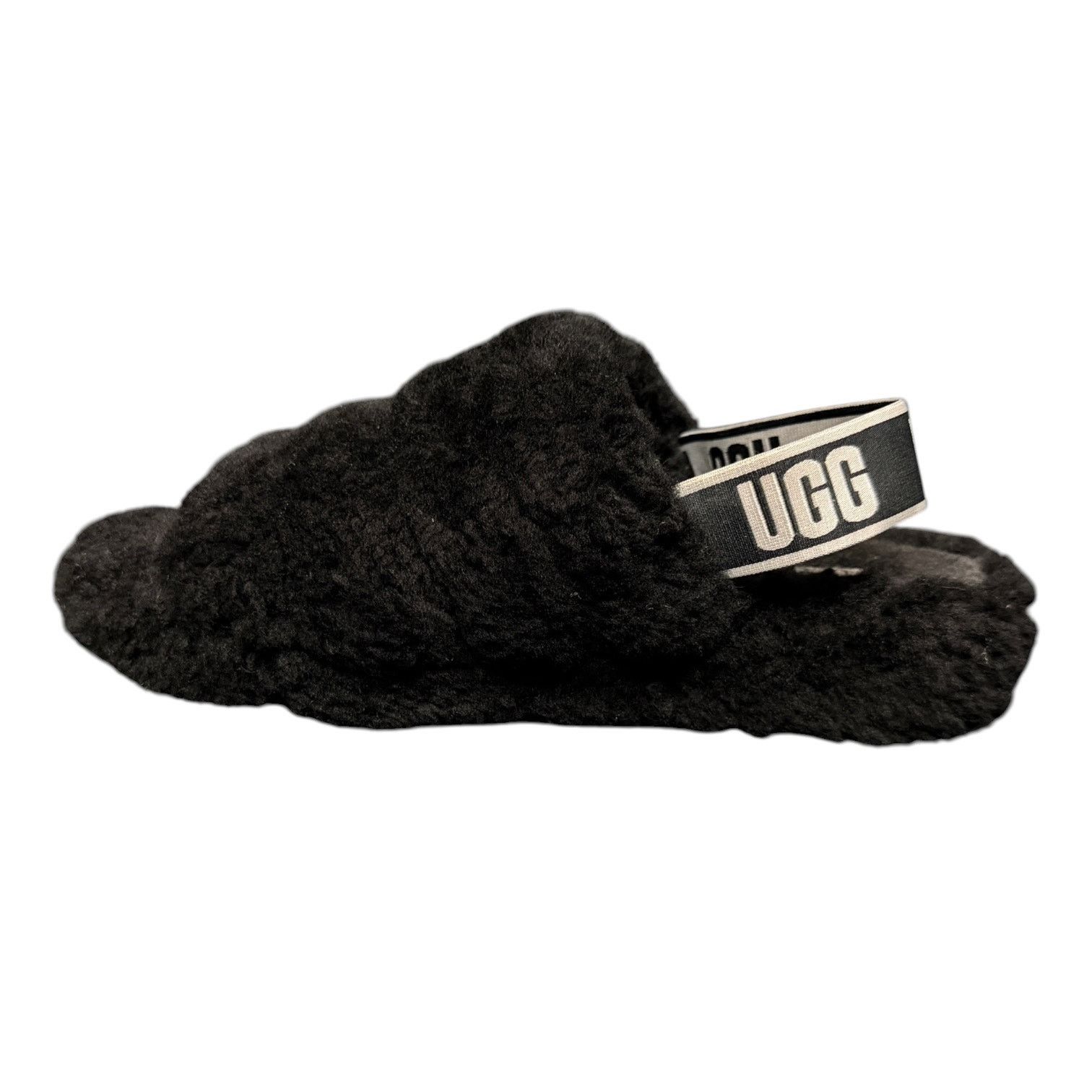 Ugg UGG Fluff Yeah Slide Women’s 10 EU 41 Black Sheepskin Sandal Size US 10 / IT 40 - 5 Thumbnail