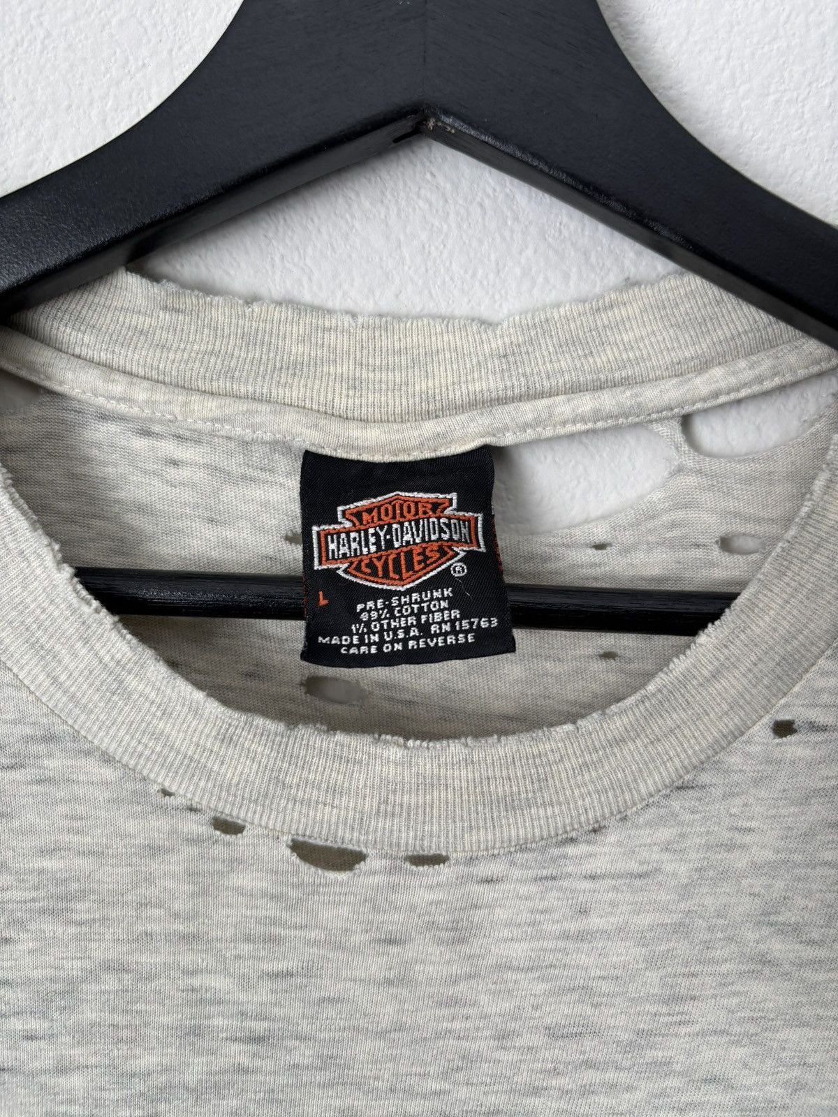 Harley Davidson Vintage Harley-Davidson Thrashed Biker Sleeveless Tee Size US M / EU 48-50 / 2 - 3 Thumbnail
