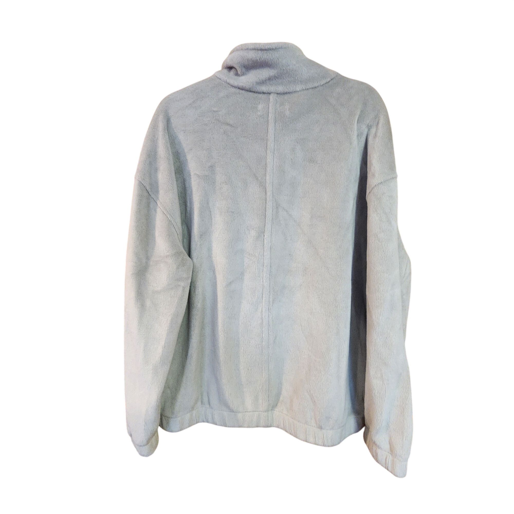Urban Outfitters Urban Outfitters Gray Fleece Zip-Up Jacket M Relaxed Fit Size M / US 6-8 / IT 42-44 - 2 Thumbnail