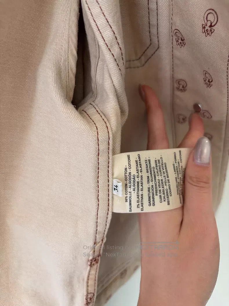 Hermes Hermes Logo All Over Khaki Jacket Size XXS / US 00 / IT 34 - 5 Thumbnail