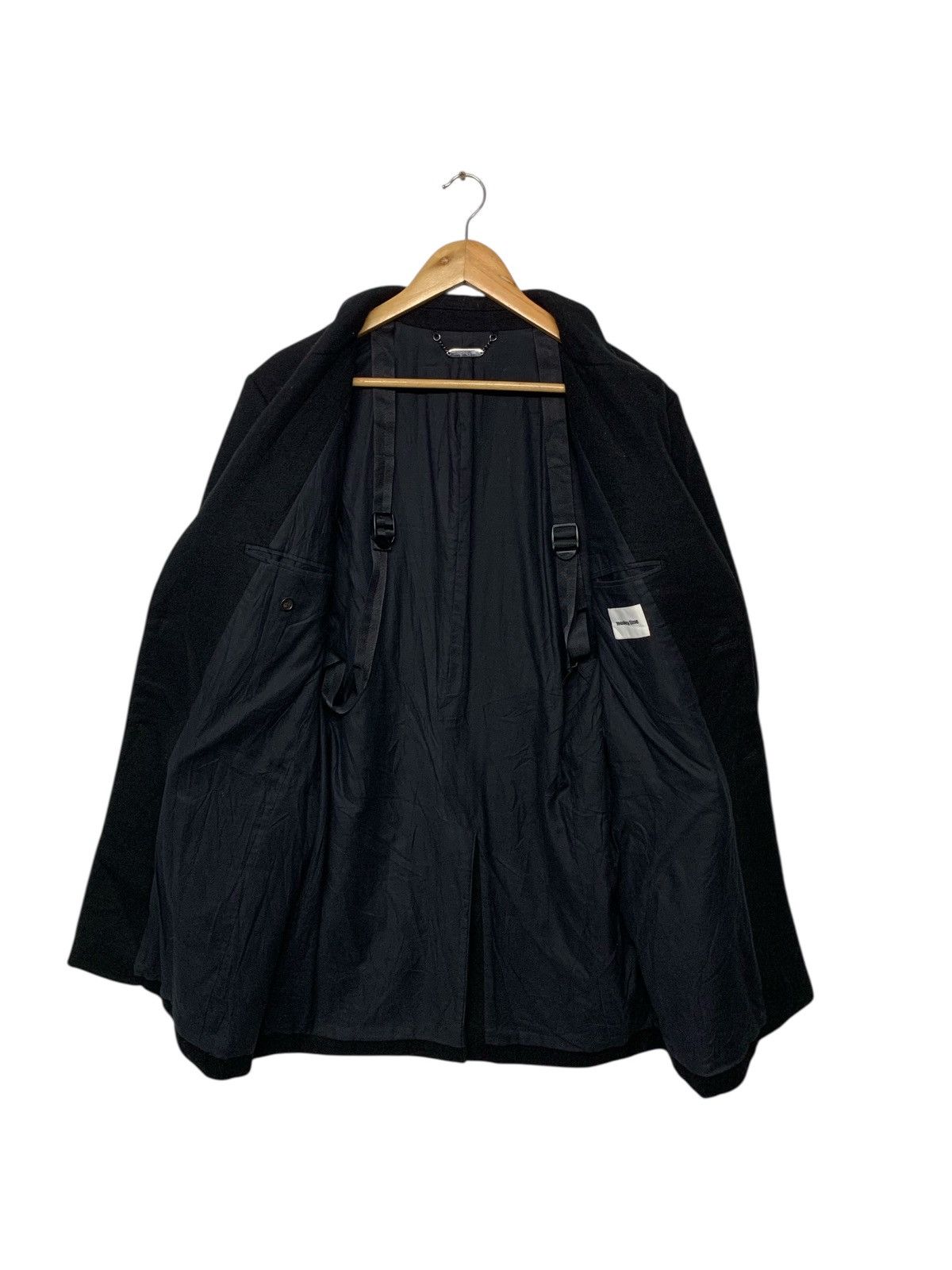 Designer × Japanese Brand × monkey time Monkey Time Wool Long Jacket Button Ups Size US L / EU 52-54 / 3 - 3 Thumbnail