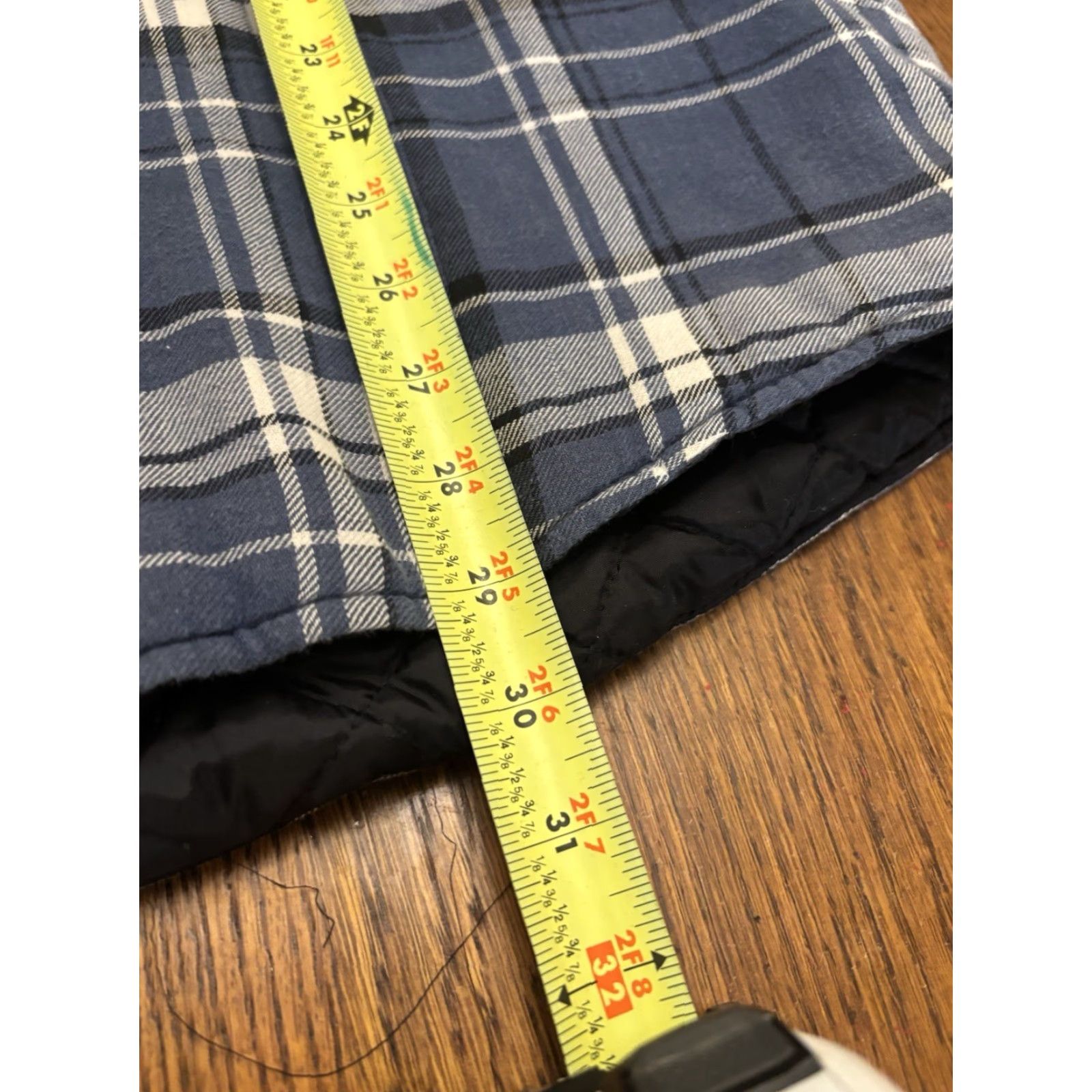 Vintage VINTAGE Flannel Shacket Quilted Liner Mens XL Blue Plaid Heavyweight Pockets 90s Outdoor Button-Up Shirt Size US XL / EU 56 / 4 - 5 Thumbnail
