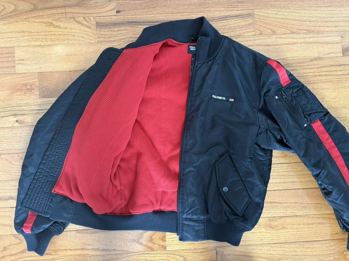 Polo Ralph Lauren Polo Jeans Red Stripe Bomber Jacket Size US S / EU 44-46 / 1 - 10 Thumbnail