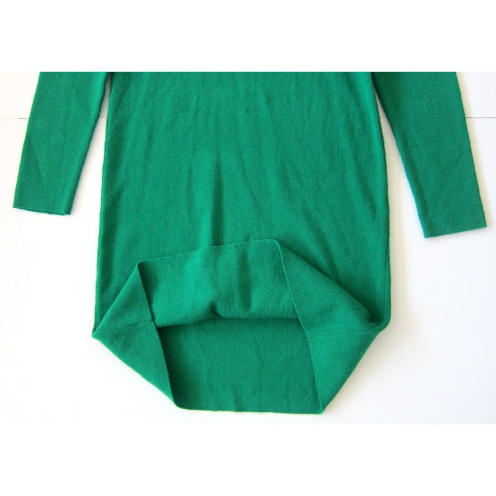 Vintage Angie Green Knit Stretch Turtle Neck Long Sleeve Straight Pencil Sweater Dress M Size M / US 6-8 / IT 42-44 - 7 Thumbnail