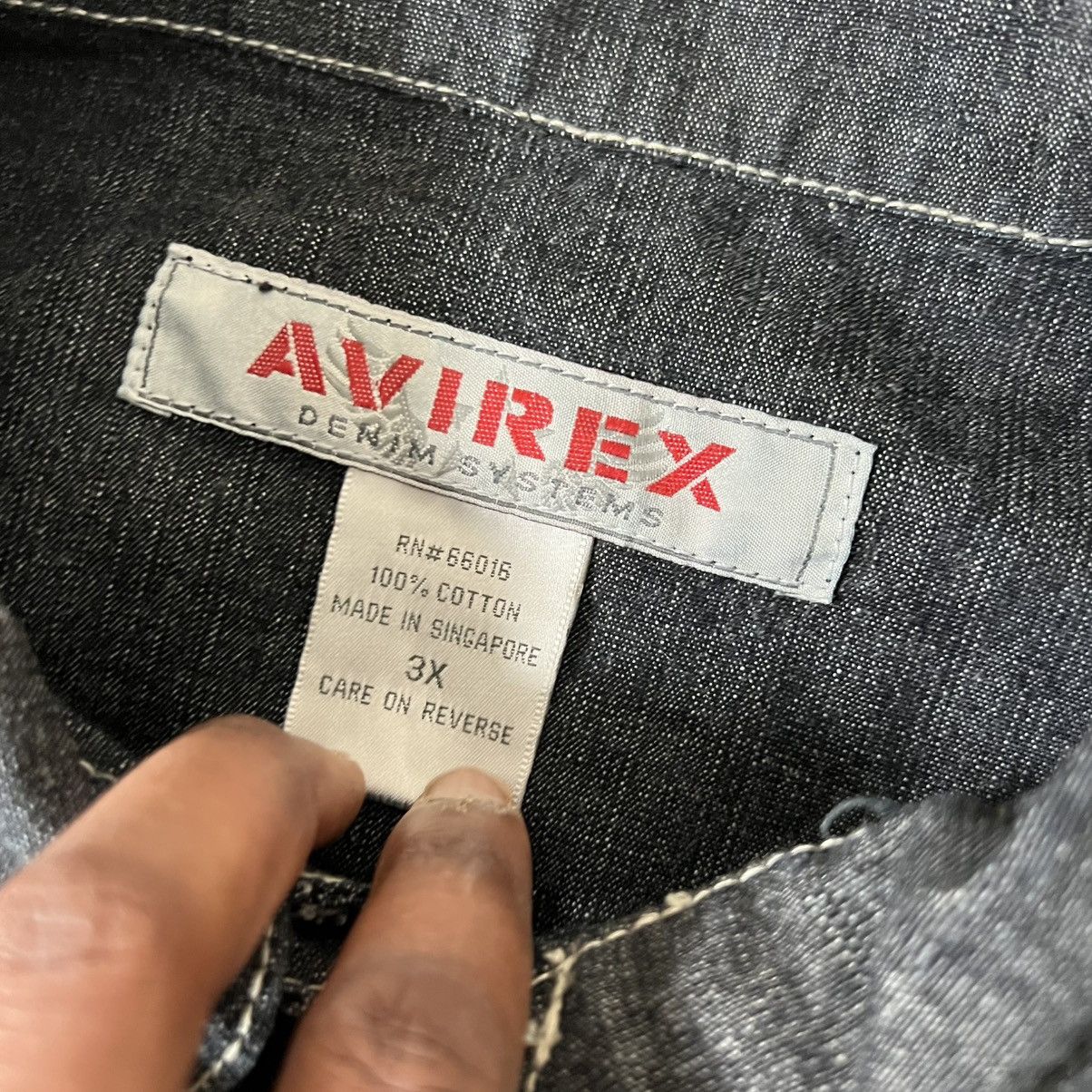 Avirex Vintage Avirex Denim Jacket Men 3XL Blue Baggy Y2K lJean Size US XXL / EU 58 / 5 - 6 Thumbnail