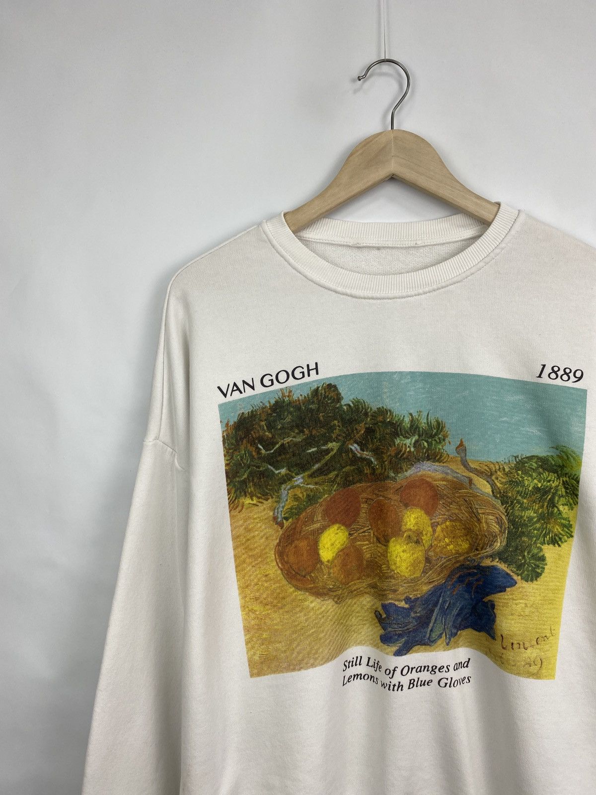 Vintage Vintage Y2K Van Gogh Still Life 1889 Art Hoodie Rare Retro Size US L / EU 52-54 / 3 - 2 Thumbnail