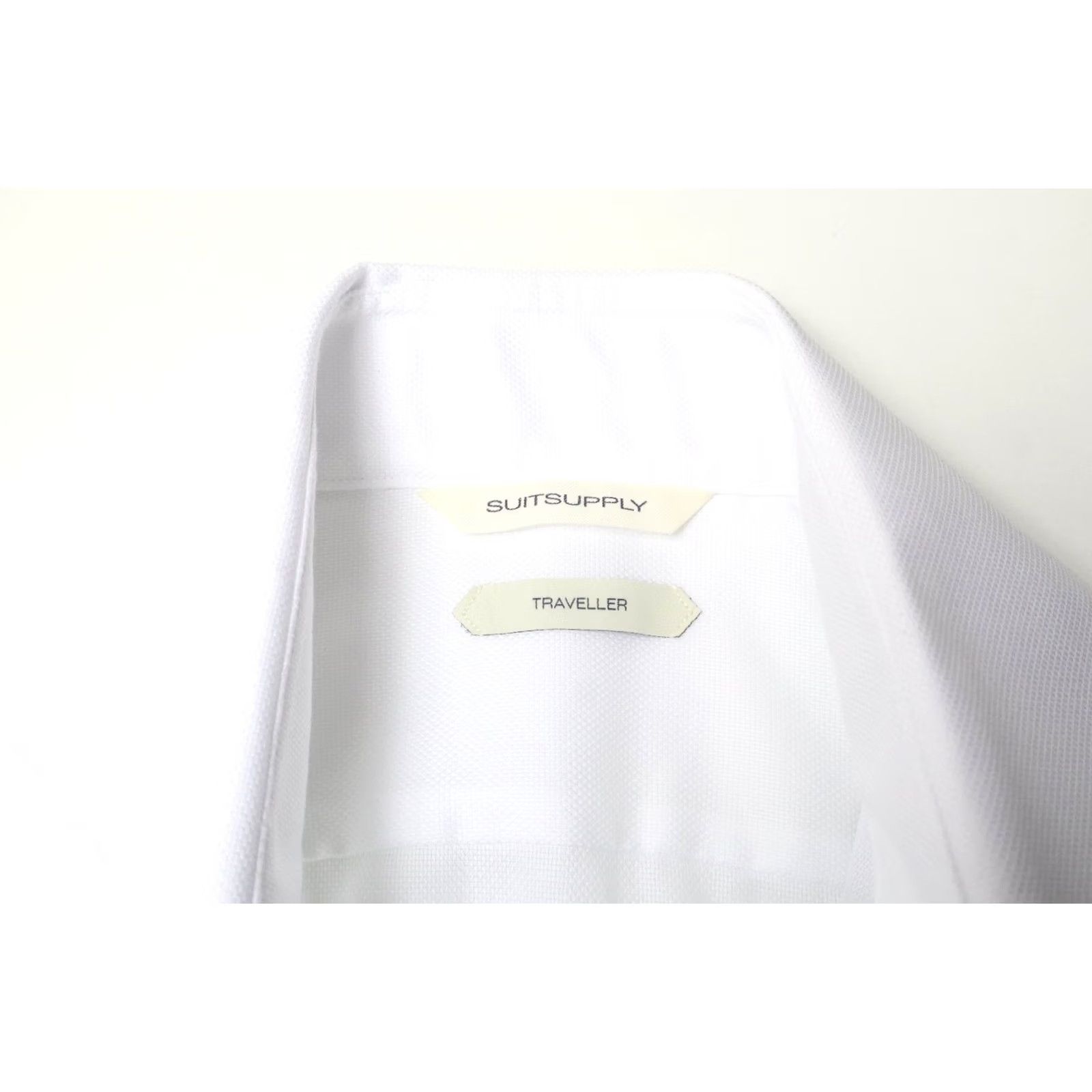 Suitsupply Suitsupply Traveller Formal Shirt Men's 39 White Extra Slim Collared Dress Shirt Size 40R - 7 Thumbnail