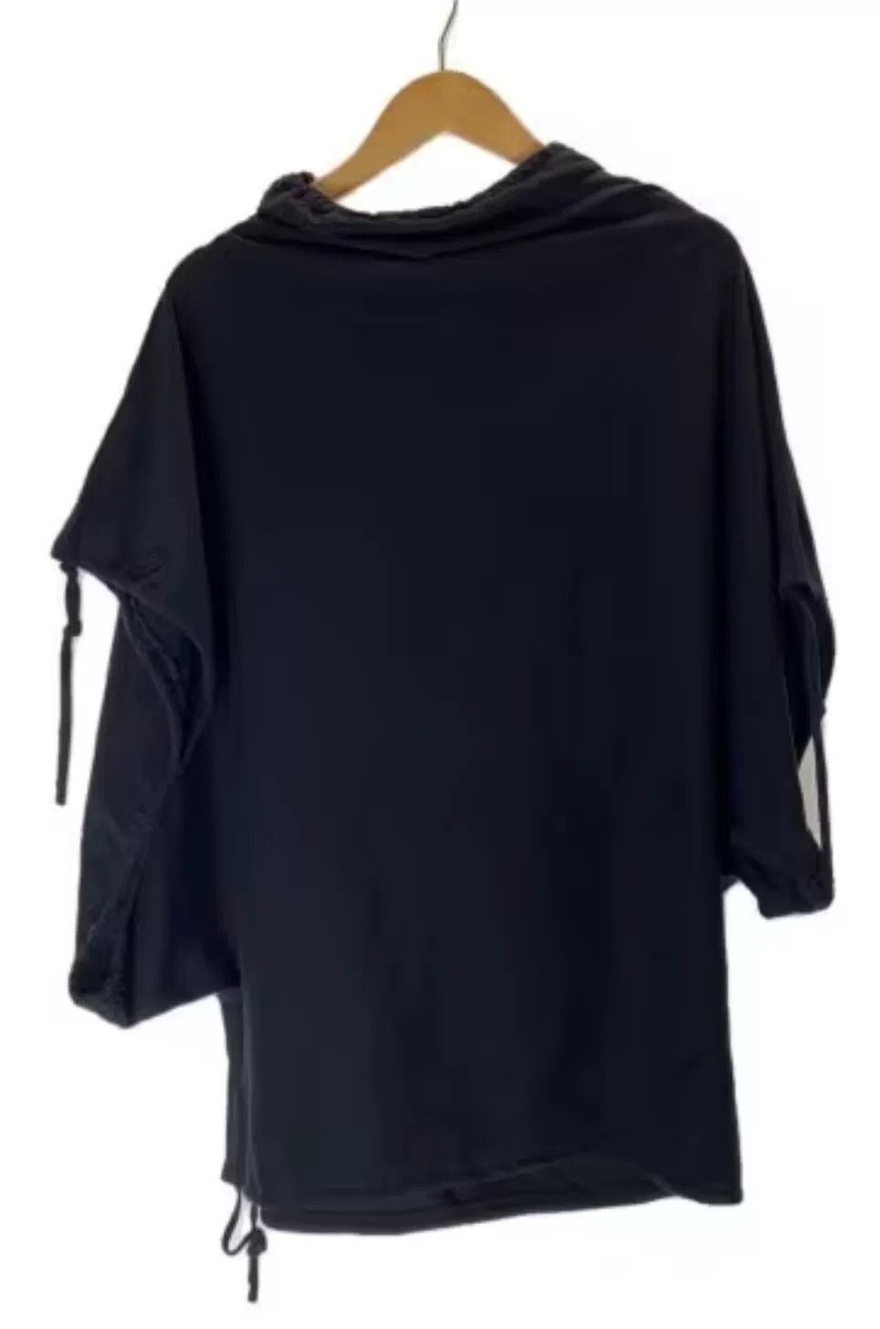 Yohji Yamamoto Yohji Yamamoto Black Drawstring Pullover Size US M / EU 48-50 / 2 - 1 Thumbnail