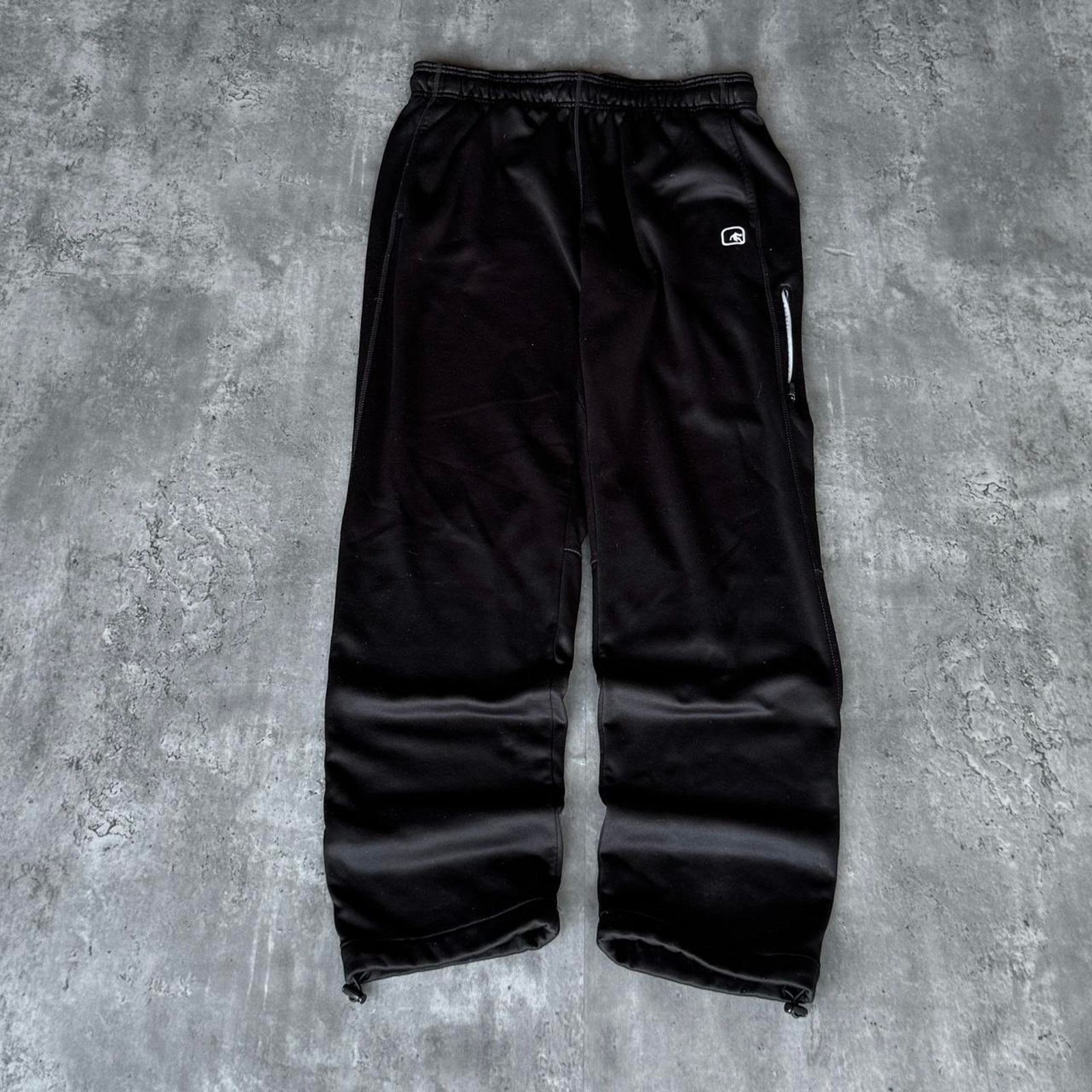 Japanese Brand × Vintage Vintage Y2K AND1 Baggy Tonal Black Grunge Opium Sweatpants Size US 33 - 1 Thumbnail