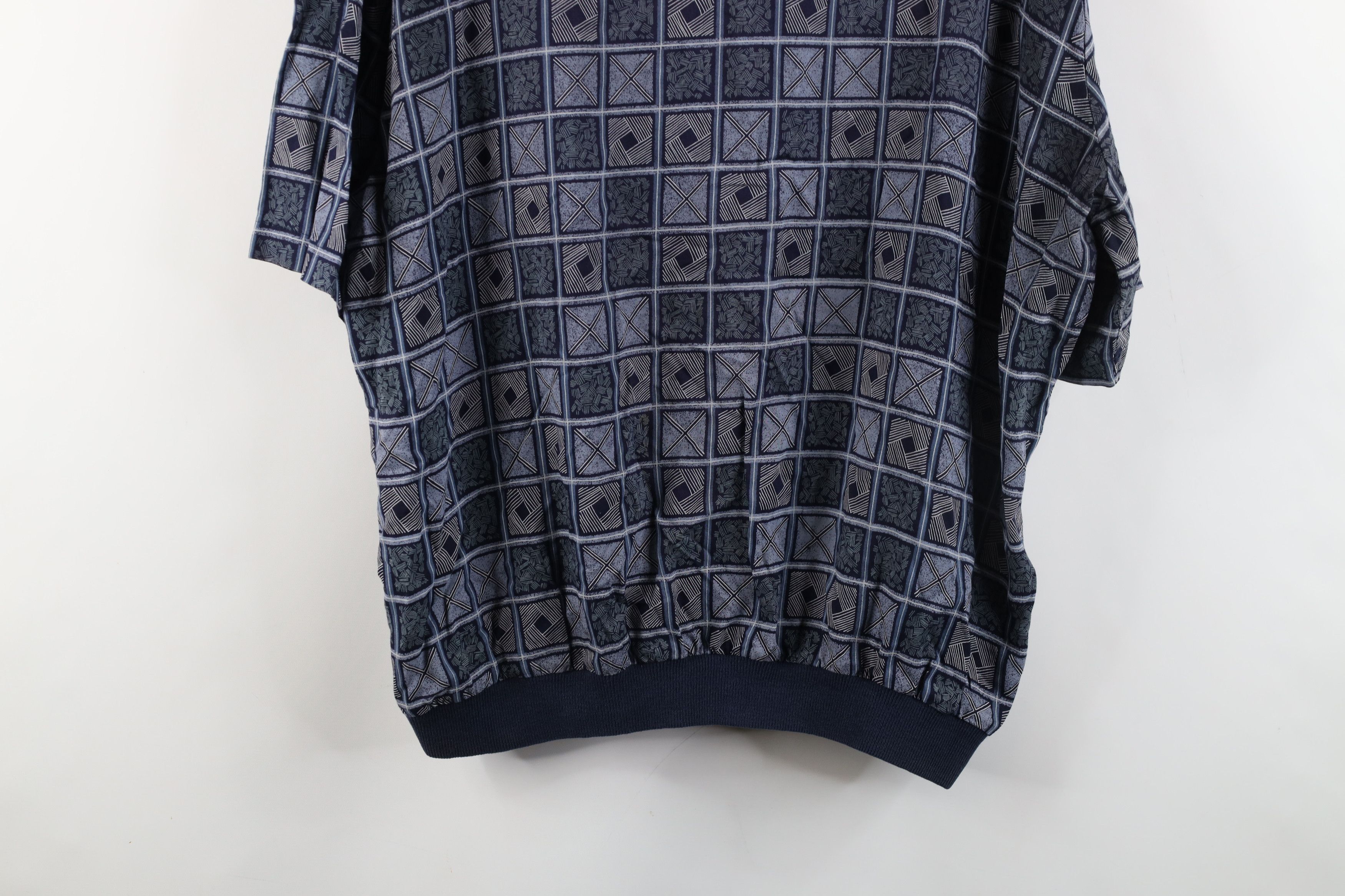 Vintage Vintage 90s Streetwear Checkered Collared Pullover Polo Size US XXL / EU 58 / 5 - 11 Thumbnail