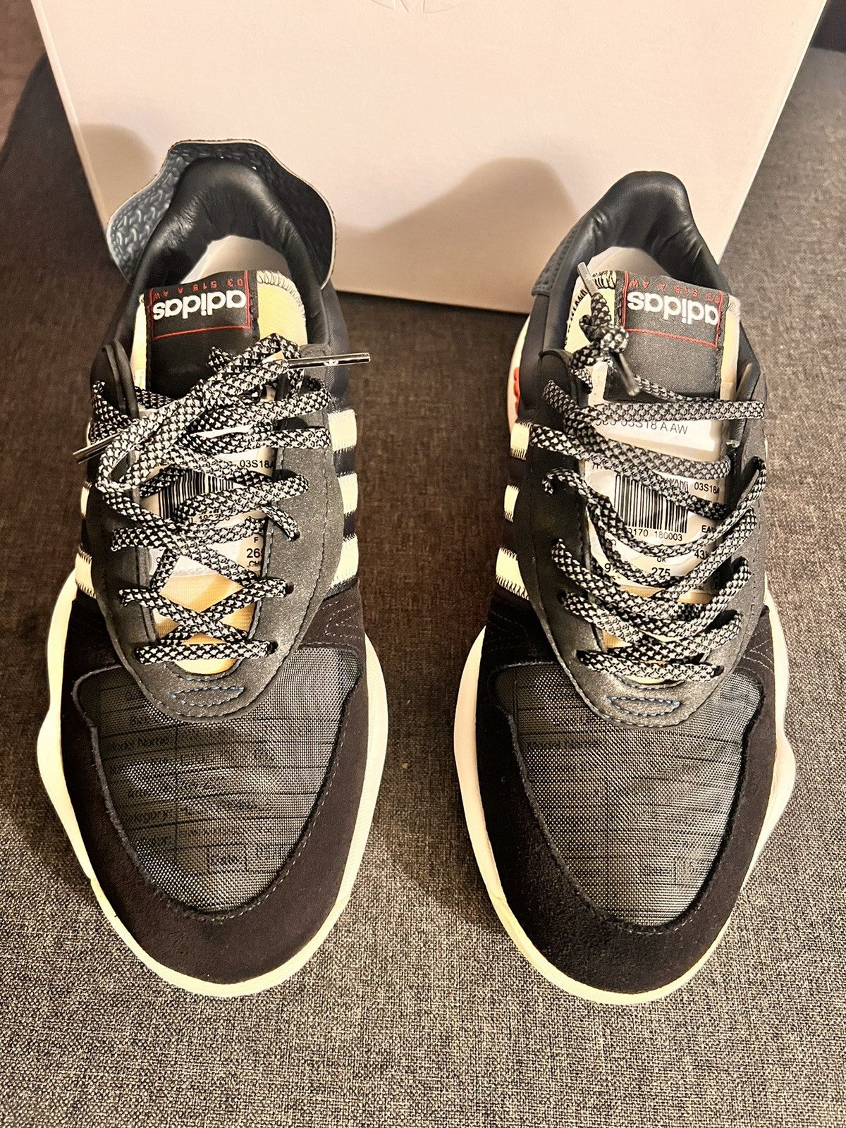 image of Adidas Aw Turnout Trainer - Black Shoes, Men's (Size 9.5)