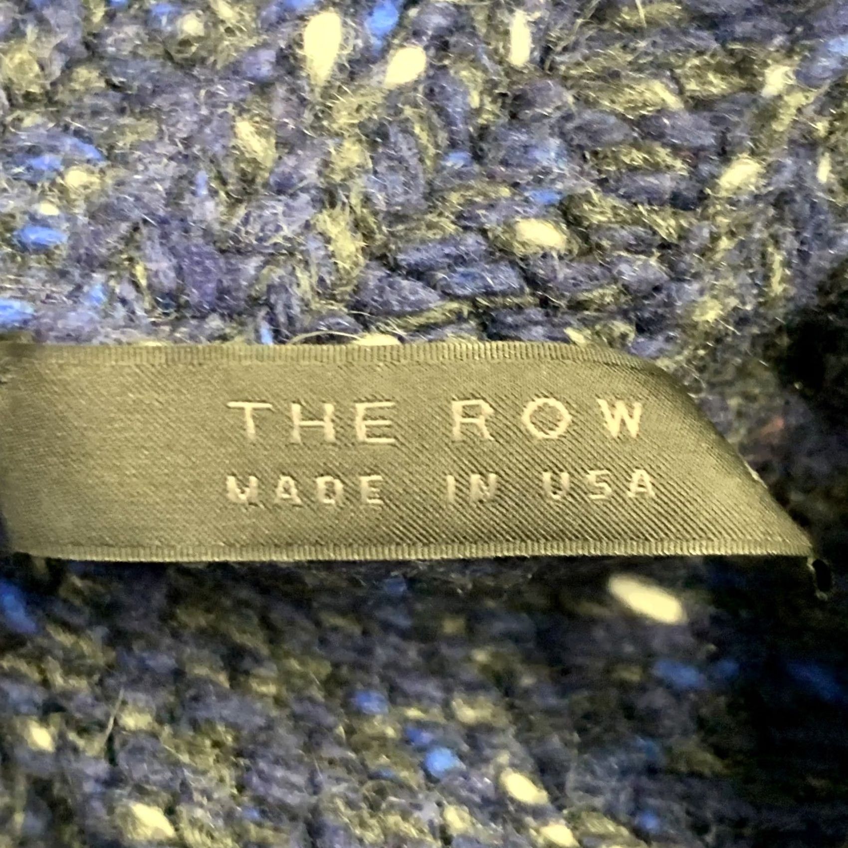 The Row THE ROW Sweater Womens L Navy Size Wool Melange Turtleneck Size L / US 10 / IT 46 - 6 Thumbnail