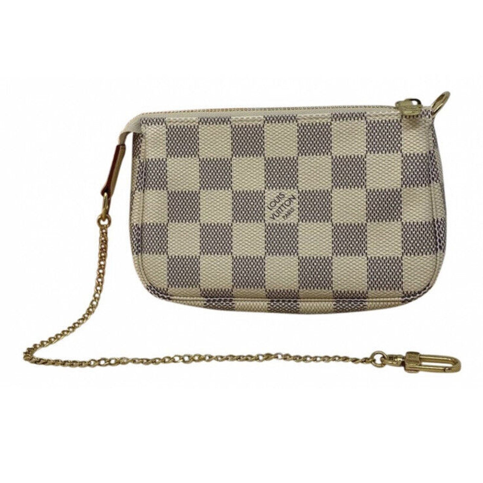 Louis Vuitton NEW LOUIS VUITTON Mini Pochette Accessoire Pouch Damier Azur Size ONE SIZE - 1 Thumbnail