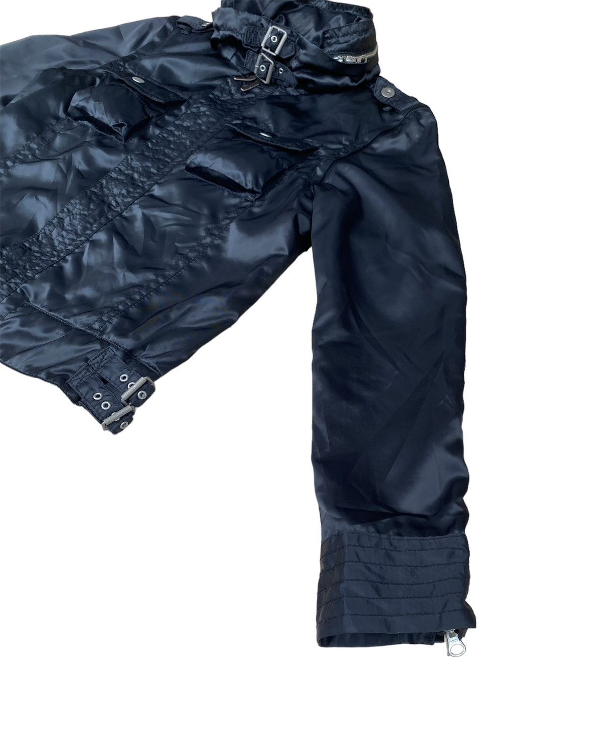 PPFM PPFM Black Sateen Parachute Rider Jacket Size US M / EU 48-50 / 2 - 4 Thumbnail