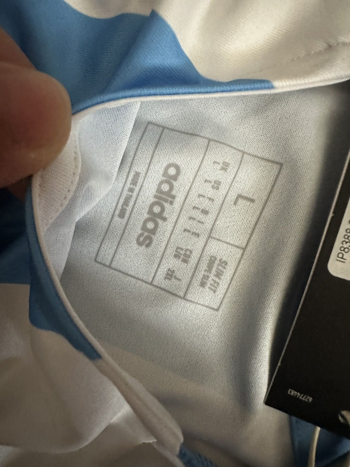 Adidas Argentina world cup champions jersey Size US L / EU 52-54 / 3 - 6 Thumbnail
