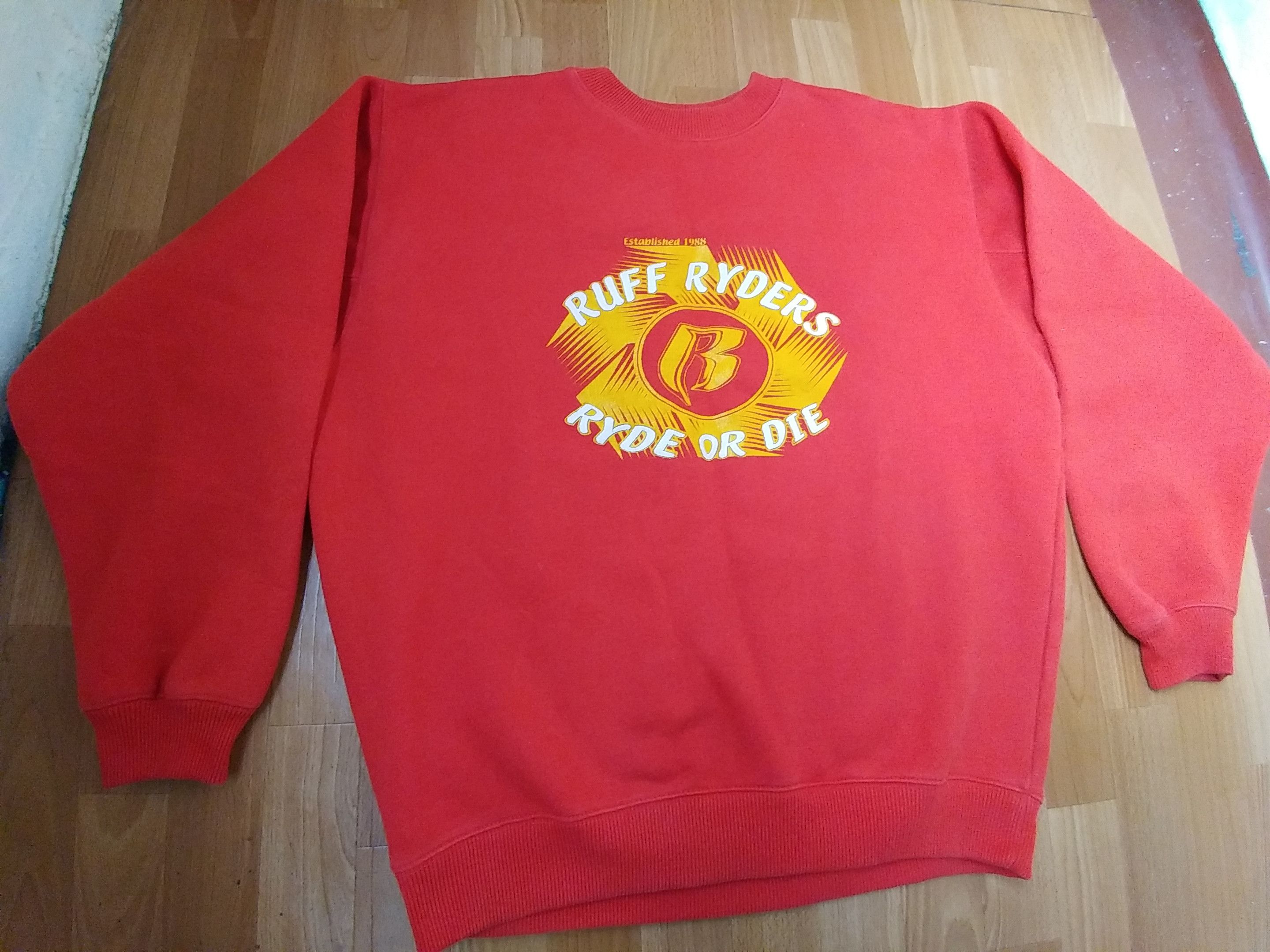 Ruff Ryders Ruff Ryders sweatshirt, orange, vintage DMX shirt size XL Size US XL / EU 56 / 4 - 3 Thumbnail