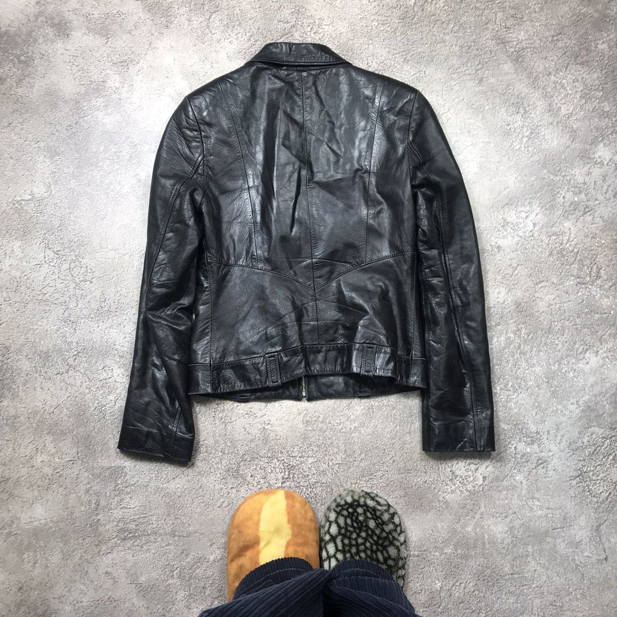 Vintage Vintage Y2K Black Biker Leather Jacket Grunge Streetwear M Size M / US 6-8 / IT 42-44 - 6 Thumbnail
