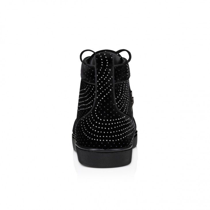Christian Louboutin o1s1wg110125 Louis Orlato High-Top Sneakers in Black Size US 11 / EU 44 - 4 Thumbnail