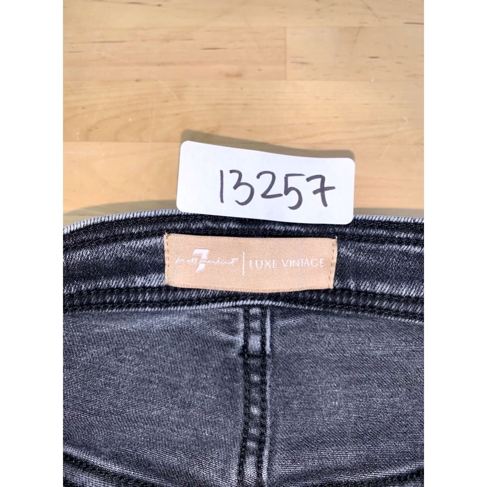 7 For All Mankind VINTAGE 7 For All Mankind Jeans Women 27 Charcoal Gray Denim 5-Pocket Straight Casual-Style Pants Mens? Size 27" / US 4 / IT 40 - 2 Thumbnail