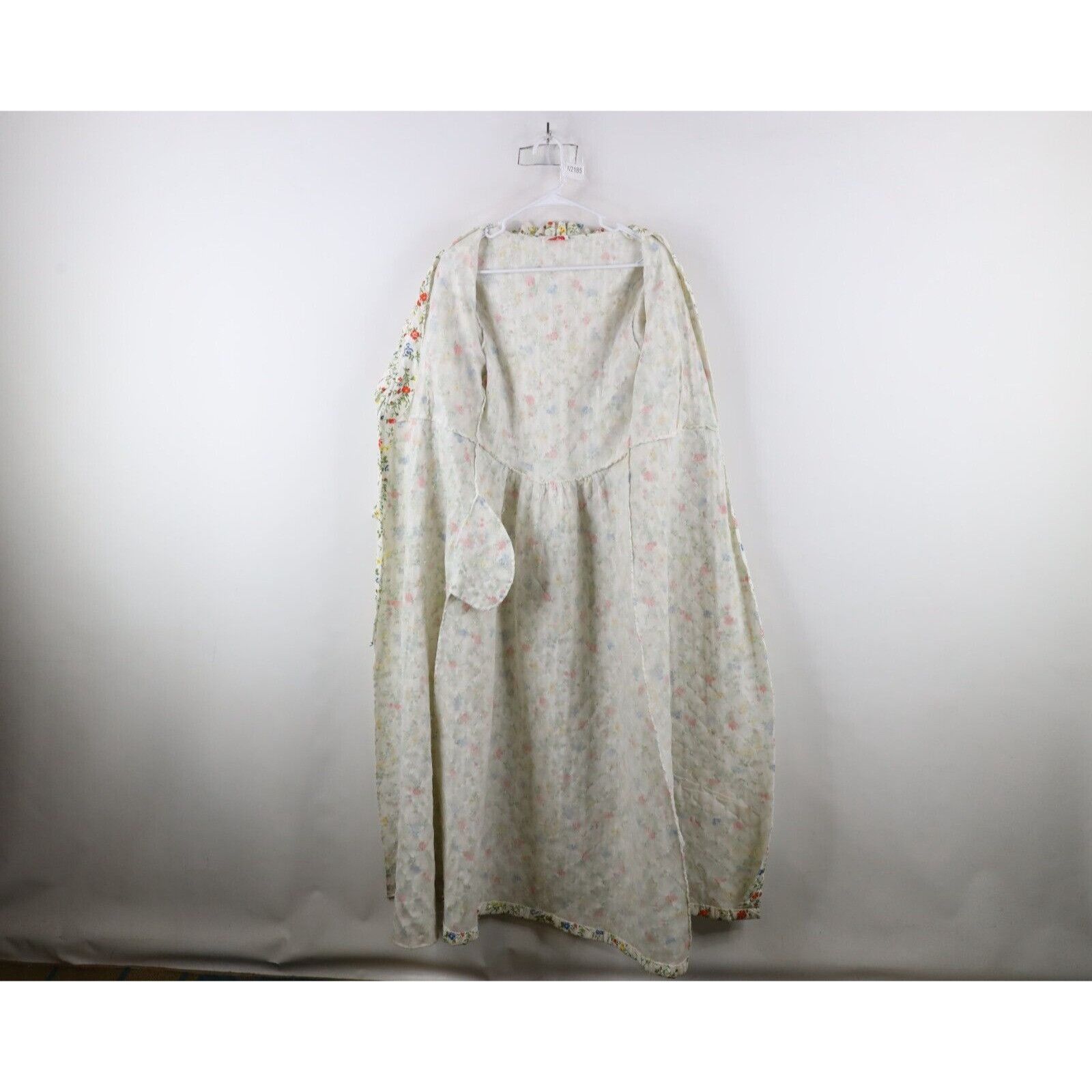 Vintage Vintage 90s Country Primitive Prairie Quilted Flower Robe Size ONE SIZE - 10 Thumbnail