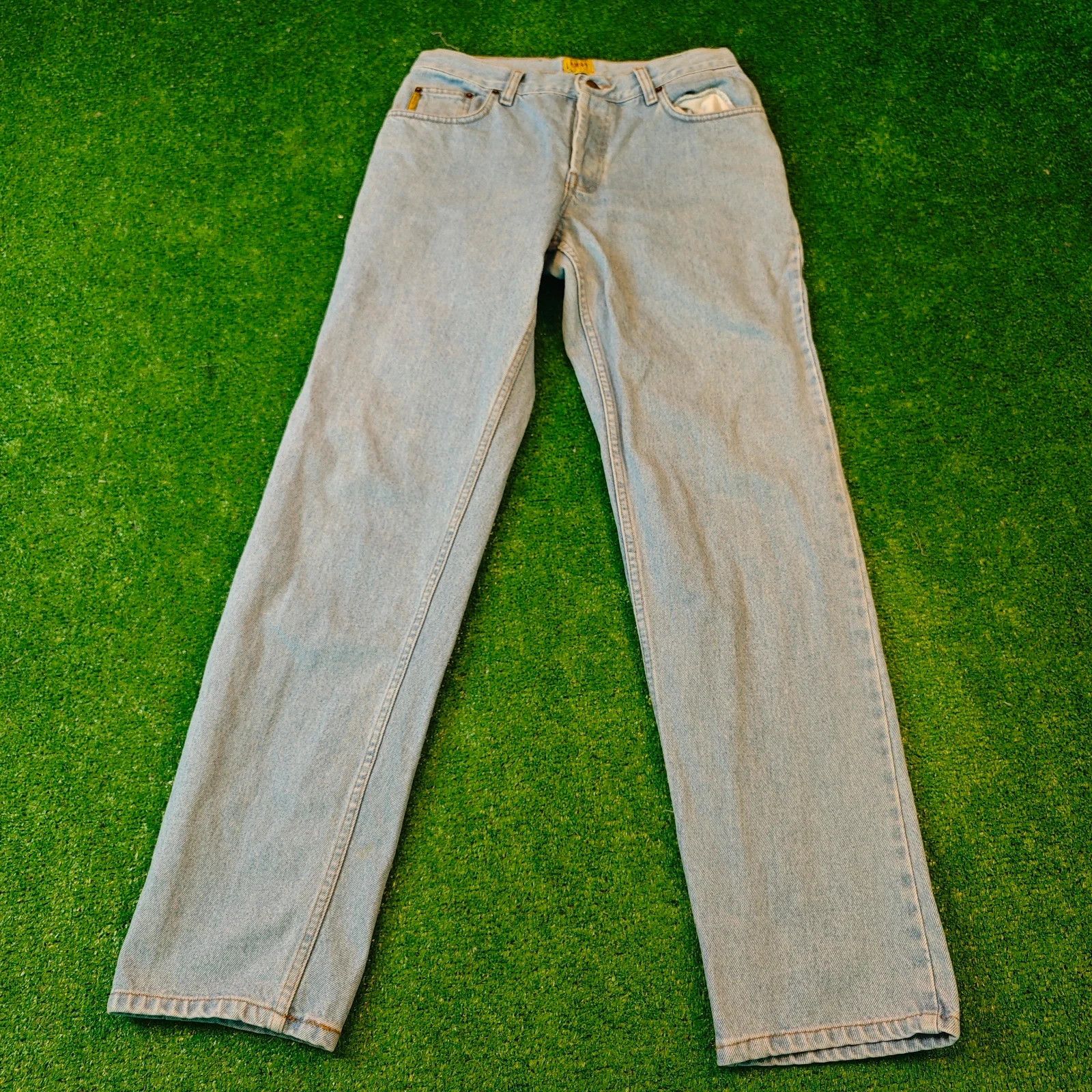 Emporio Armani Vintage Armani Jeans Mens 32 slim straight button pants 90s Size US 32 / EU 48 - 3 Thumbnail