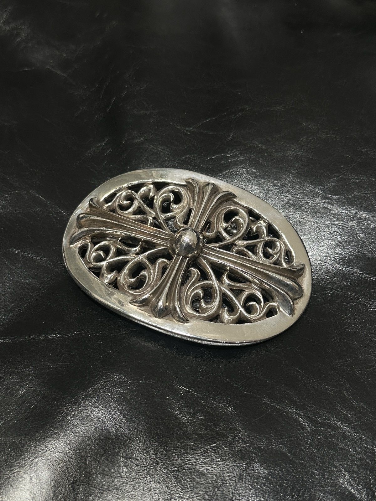 Chrome Hearts Chrome Hearts XL ‘Oval’ 4.5 in. Belt Buckle Size ONE SIZE - 1 Thumbnail
