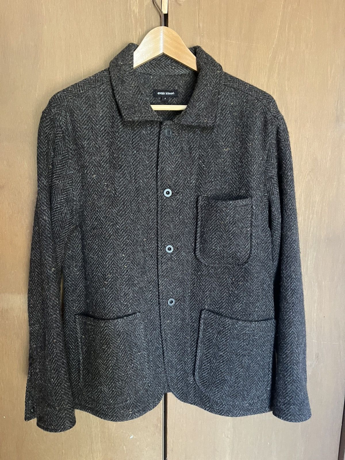 ジャケット・アウター evan kinori bellow pocket jacket M Bellow Pocket Jacket - Wool Flannel – evan kinori
