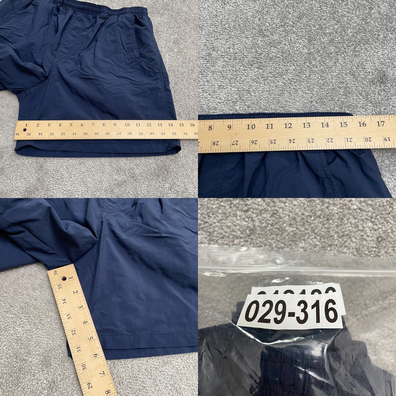 Vintage Columbia PFG Omni Shade Water Shorts Mens Large Blue Elastic Waist Trunks 31x5.5 Navy/Blue Size US 33 - 9 Thumbnail