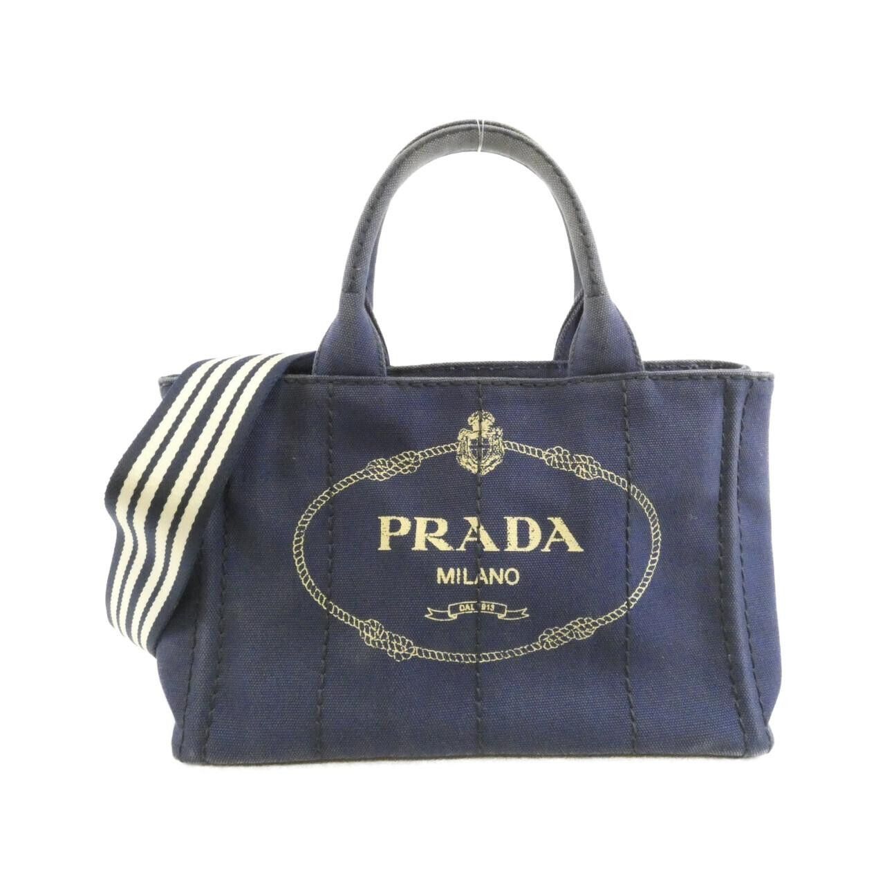 Prada Prada Prada CANAPA Tote Bag Textile Tote Bag 1BG439 DUTY FREE for USA Size ONE SIZE - 1 Thumbnail