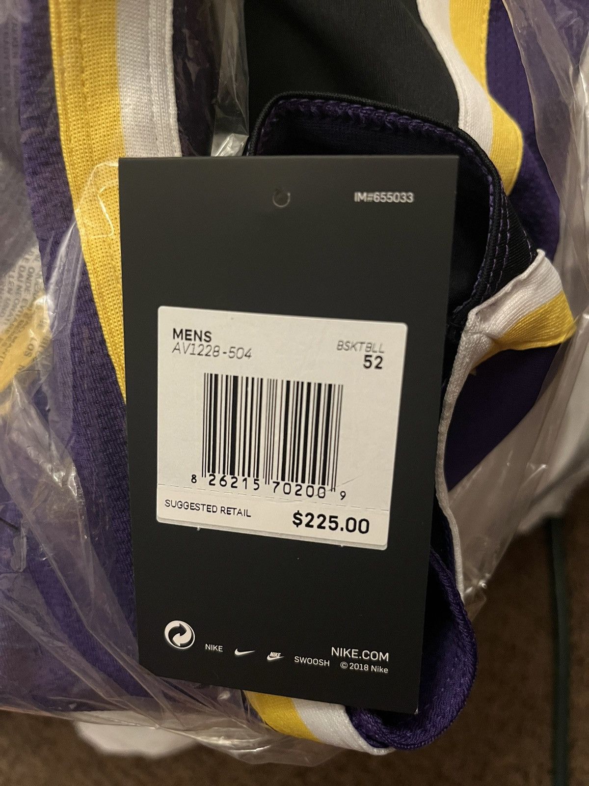 Nike Nike Kobe Bryant Los Angeles Lakers Statement Edition Jersey Size US L / EU 52-54 / 3 - 4 Thumbnail