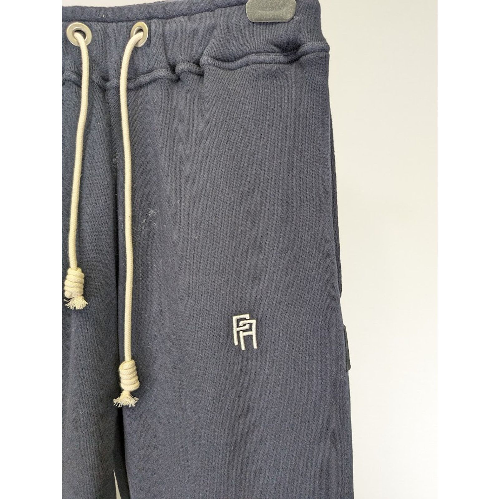 Palm Angels o1rshd1 PA Slim Sweatpant & Jogger in Navy Blue/White Size US 34 / EU 50 - 7 Thumbnail